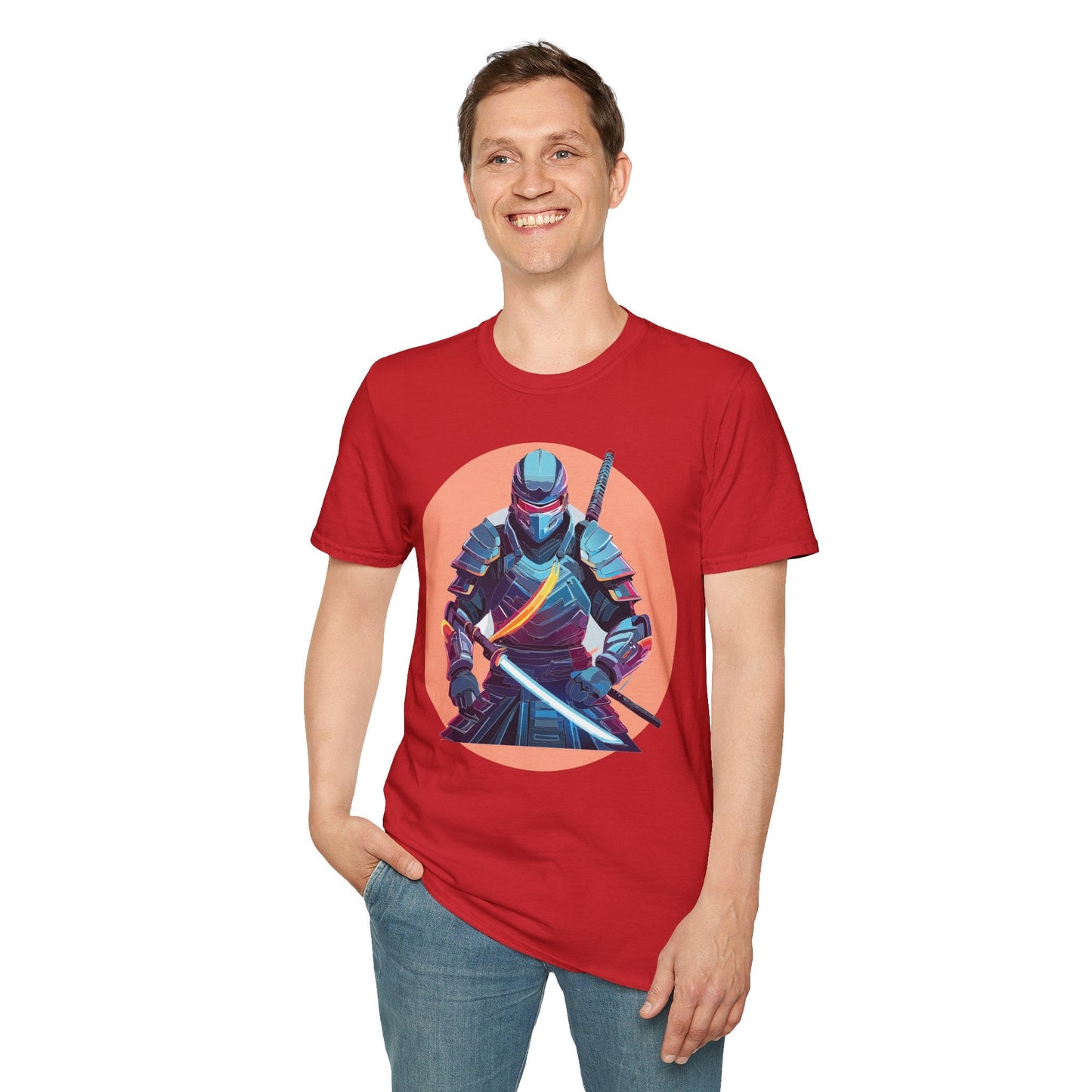Samurai Shirt Unisex T Shirt 100 Percent Ring Spun Cotton Softstyle Tee Gildan 64000