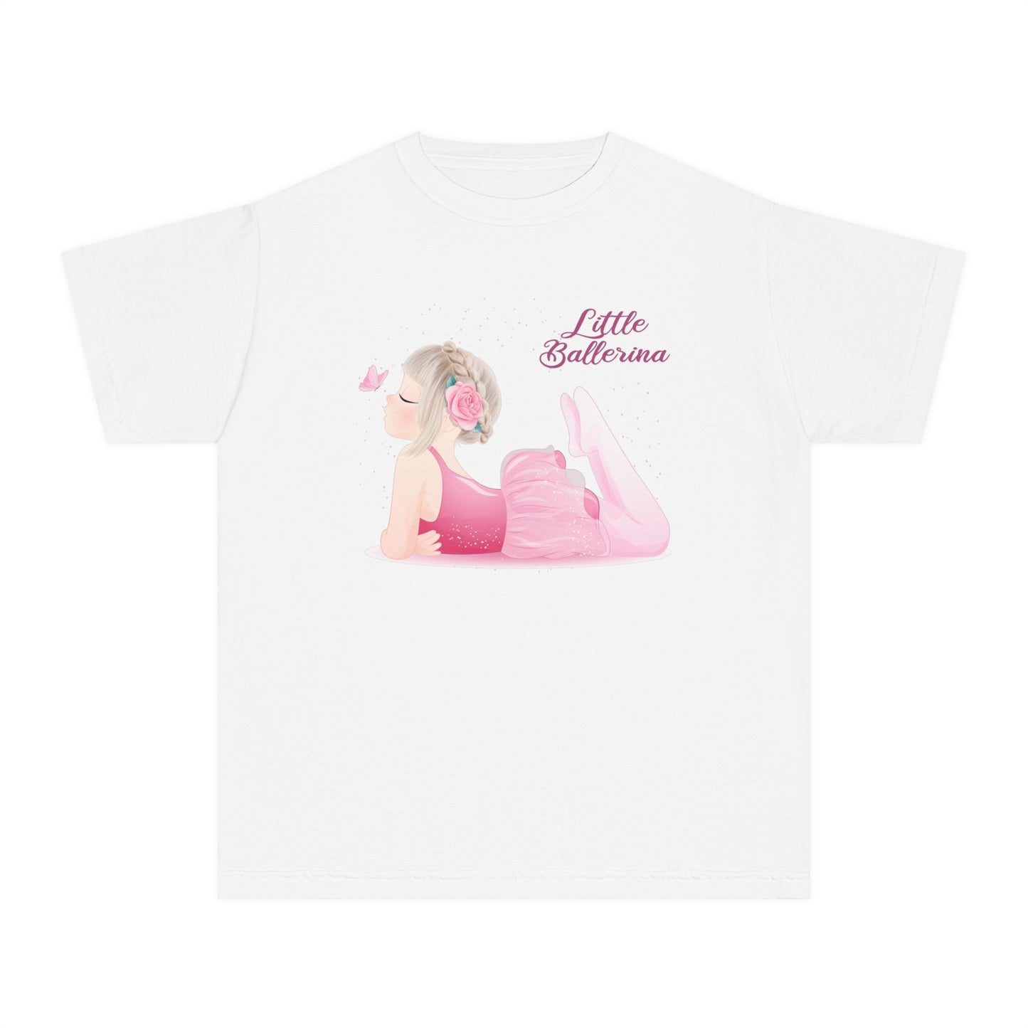 Youth Tee Shirt with Little Ballerina