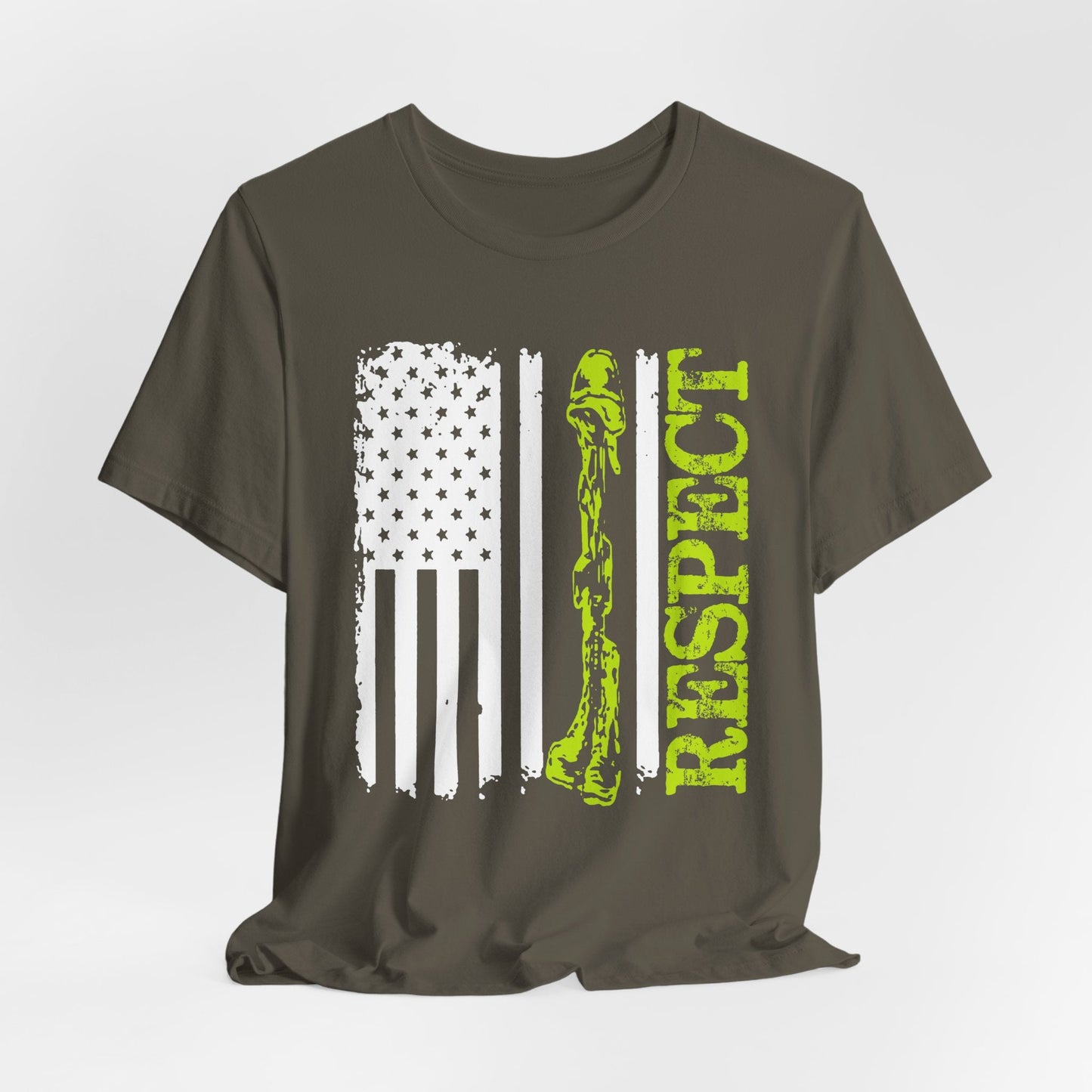 Army Veteran Patriotic Graphic Design Unisex Cotton T-Shirt v57