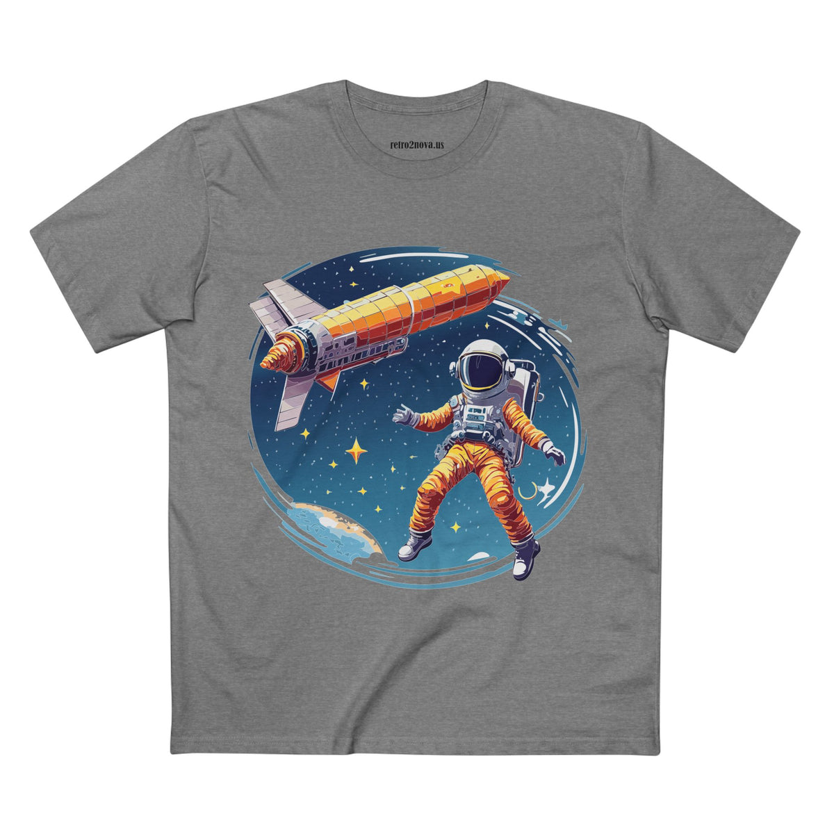 Cosmos Astronaut Graphic Tee Staple Unisex 100 Cotton Tee Shirt - CS-40