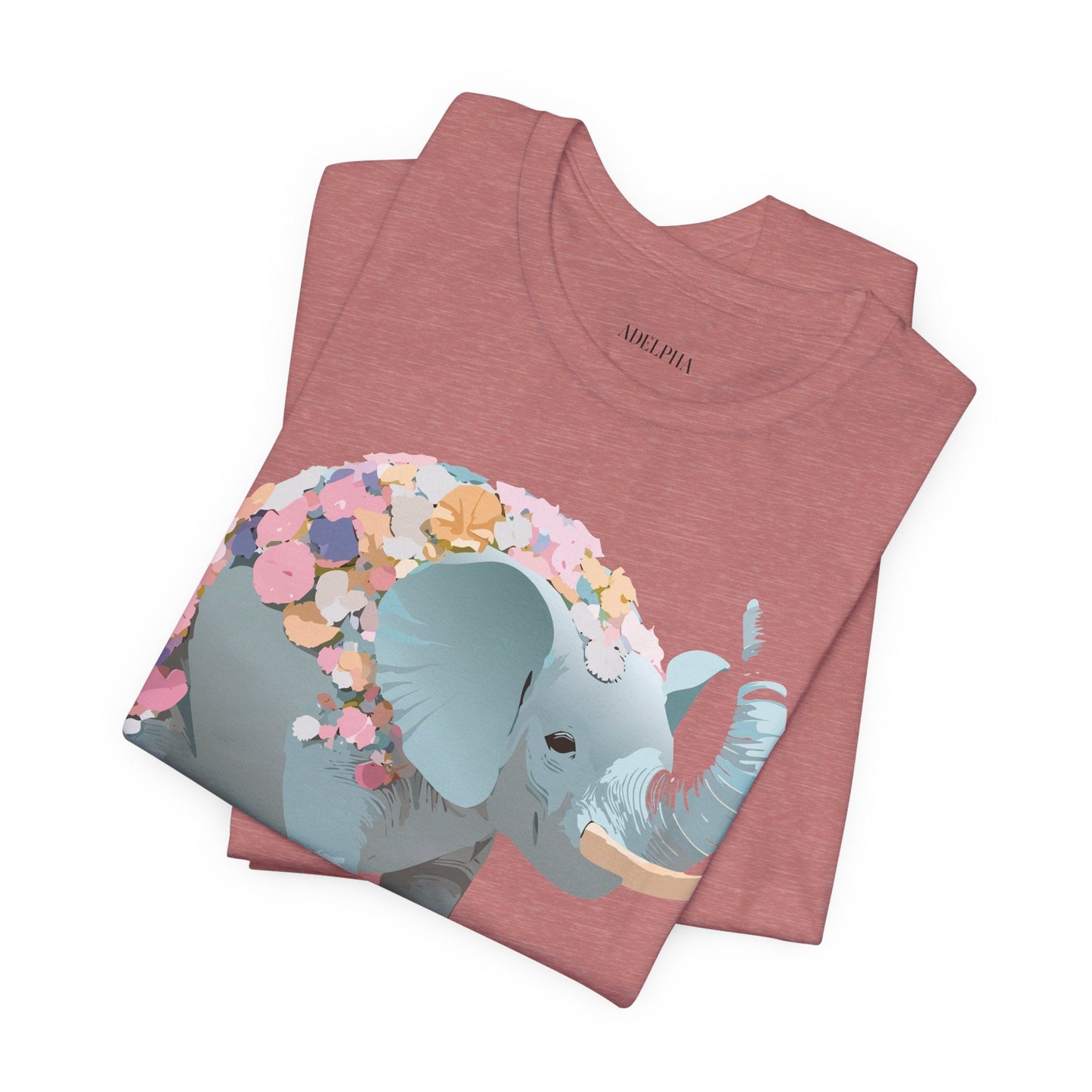 Elephant Graphic T Shirt From Adelpha Unisex Jersey Short Sleeve Vintage Inspired Art Design Tee