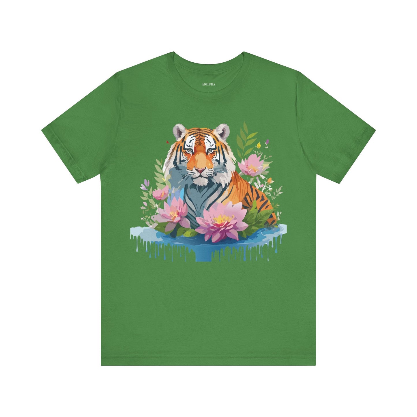 Tiger Graphic Tee Unisex Shirt By Adelpha Vintage Inspired Artwork Short Sleeve