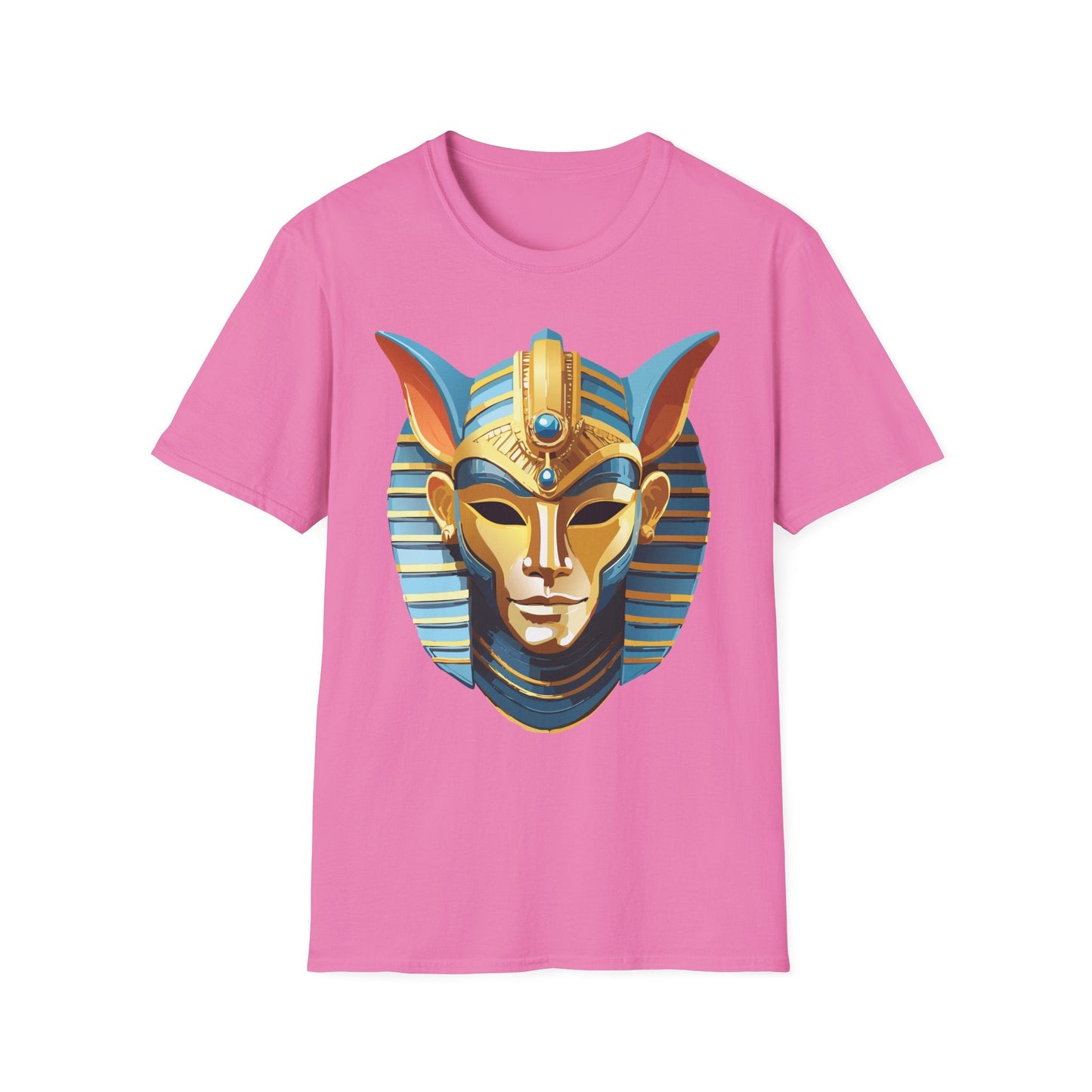 Mask Tee Shirt Unisex Softstyle Cotton Tee With Masquerade Art Design Gildan Softstyle