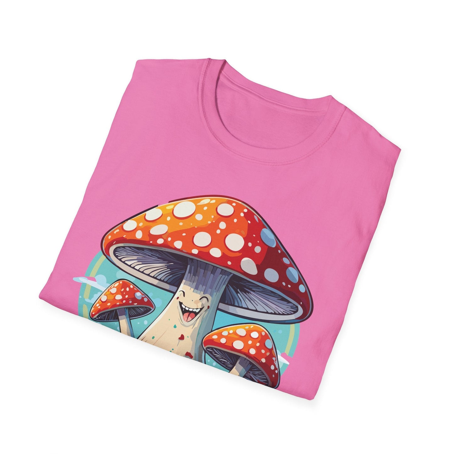 Mashroom Tee Shirt Unisex Funny Mashroom Design Softstyle Cotton Tee For Everyday Comfort