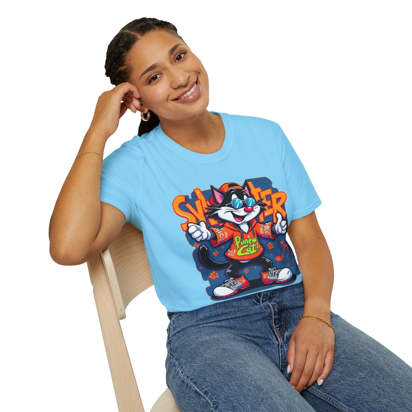 Funny Cartoon Animals Tee Shirt Unisex Gildan Softstyle 64000 Graphic Cartoon Tee