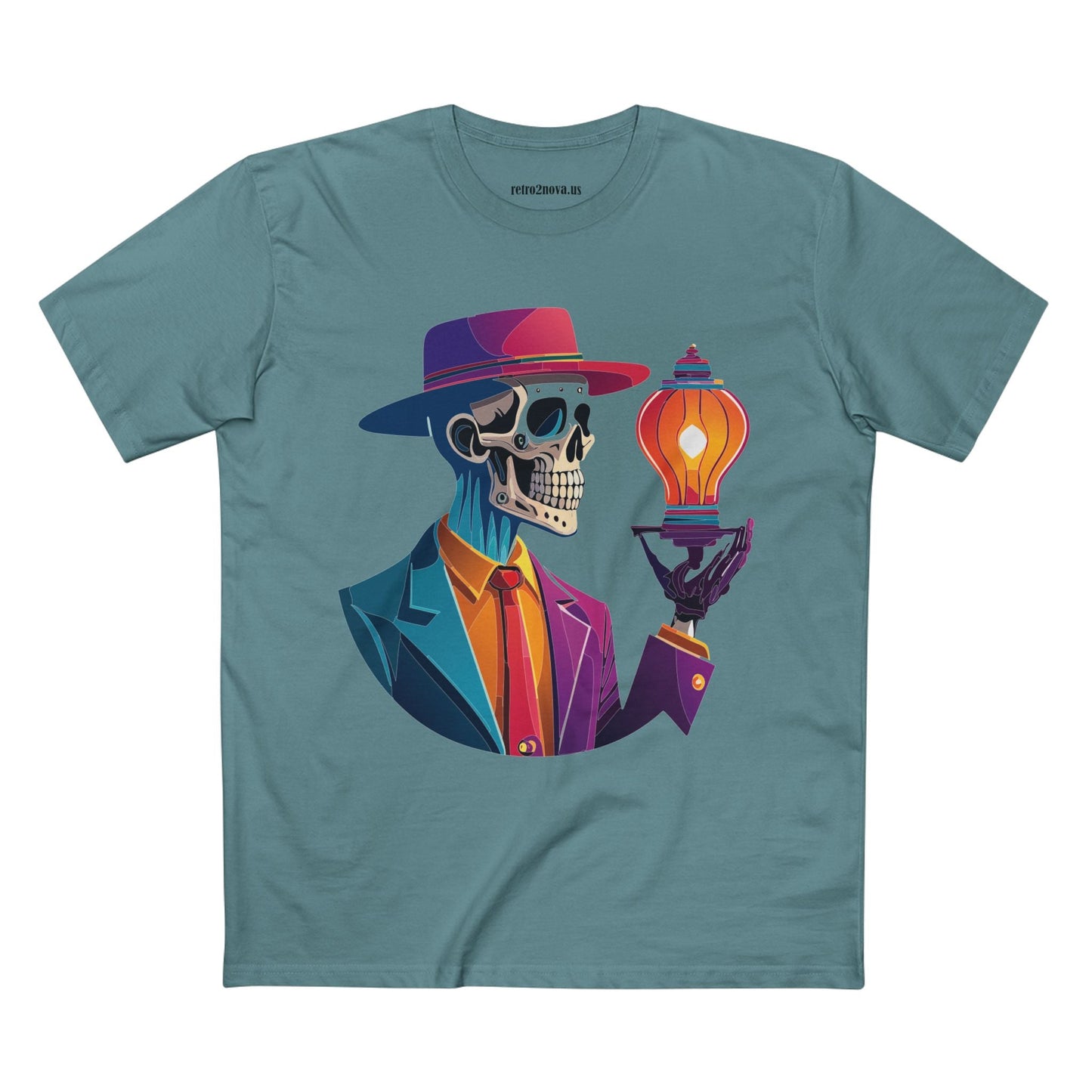 Skull Shirt Unisex Premium Cotton Tee with Original Art Design by Retro2Nova Collection
