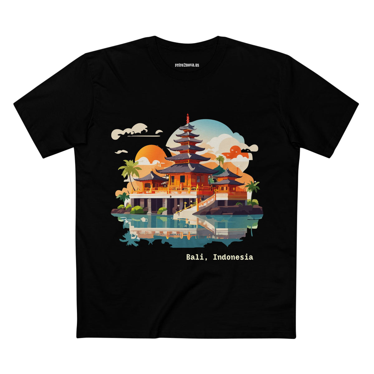 Bali Temple Illustration T-Shirt | Bali Indonesia Travel Tee