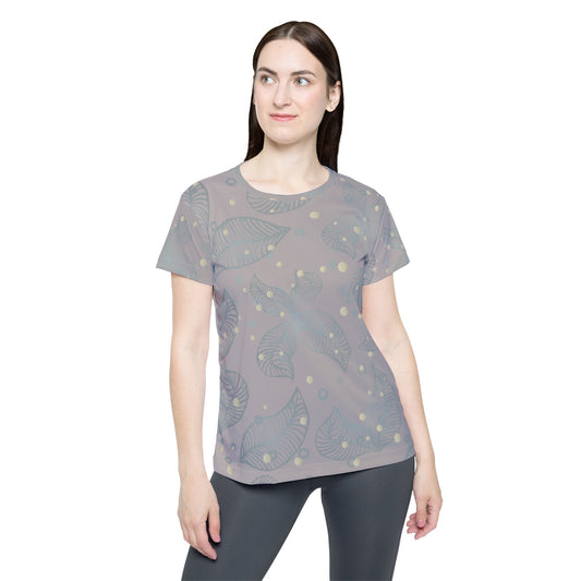 Poly Jersey Tee Shirt with floral prints