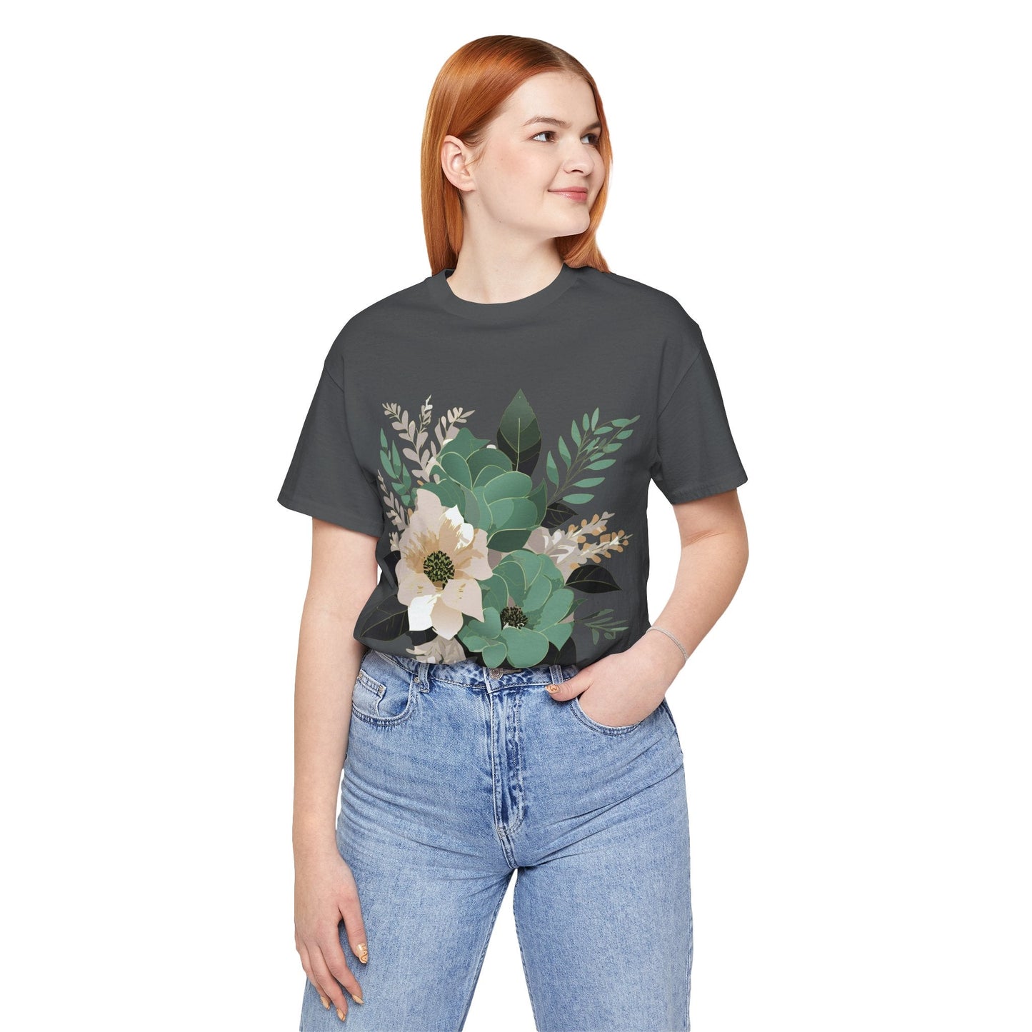 Flowers Shirt Floral Shirt Unisex Jersey Short Sleeve Tee From Flowers Collection Retro2Nova
