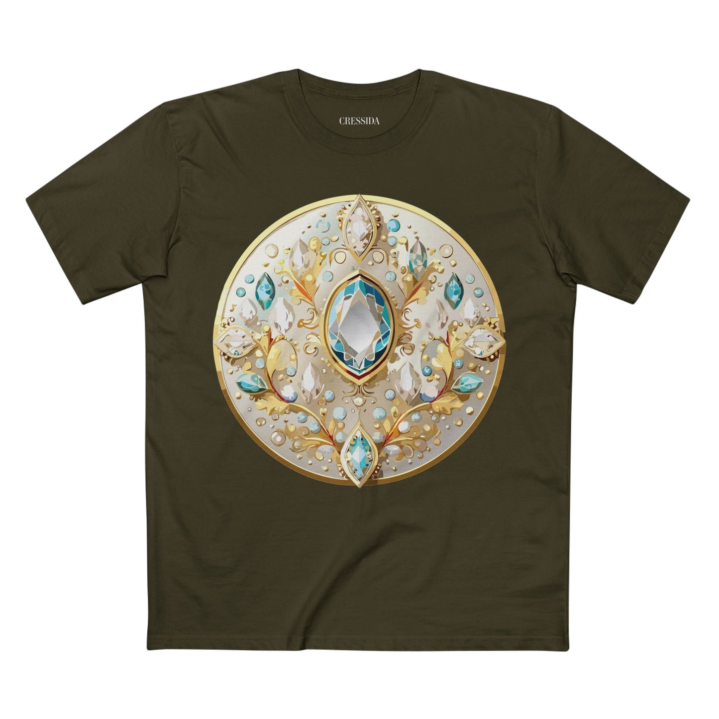 Medallion Graphic T-Shirt Unisex 100 Cotton With Gold Art Design Medal Tee 22