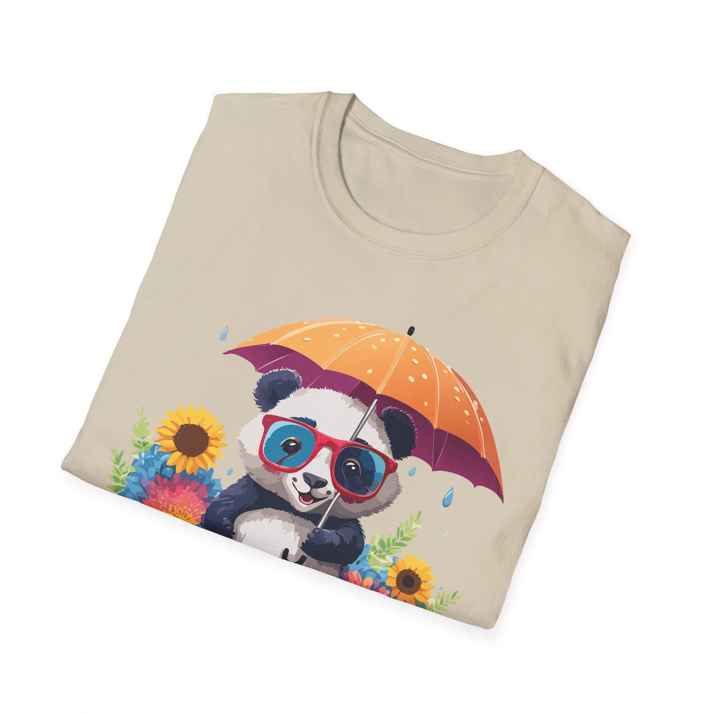 Panda Shirt Unisex Panda Tee Animal Graphic T Shirt Softstyle 64000 Cotton Breathable Everyday