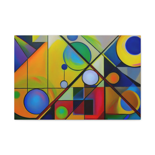 Abstract Oil Painting Print Canvas 24x16, 30x20, 36x24, 48x32, 60x40 Bright Latex Inks, Pine-Wood Inner Frame ABH-6