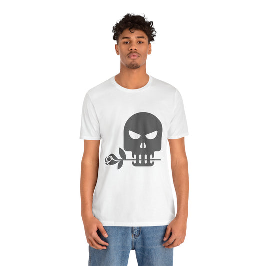 Camiseta unisex de algodón con calavera