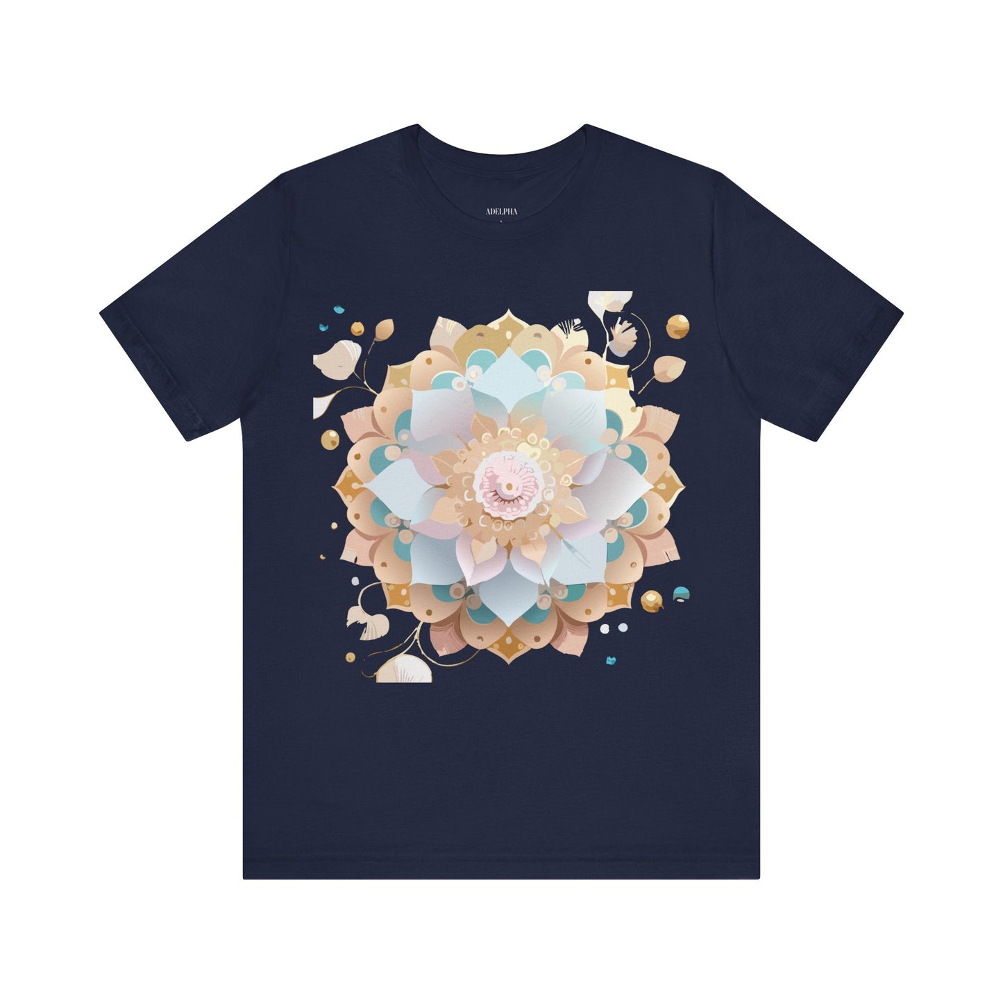 Mandala Graphic Tee Unisex Jersey Short Sleeve Featuring Vintage Inspired Adelpha Artwork