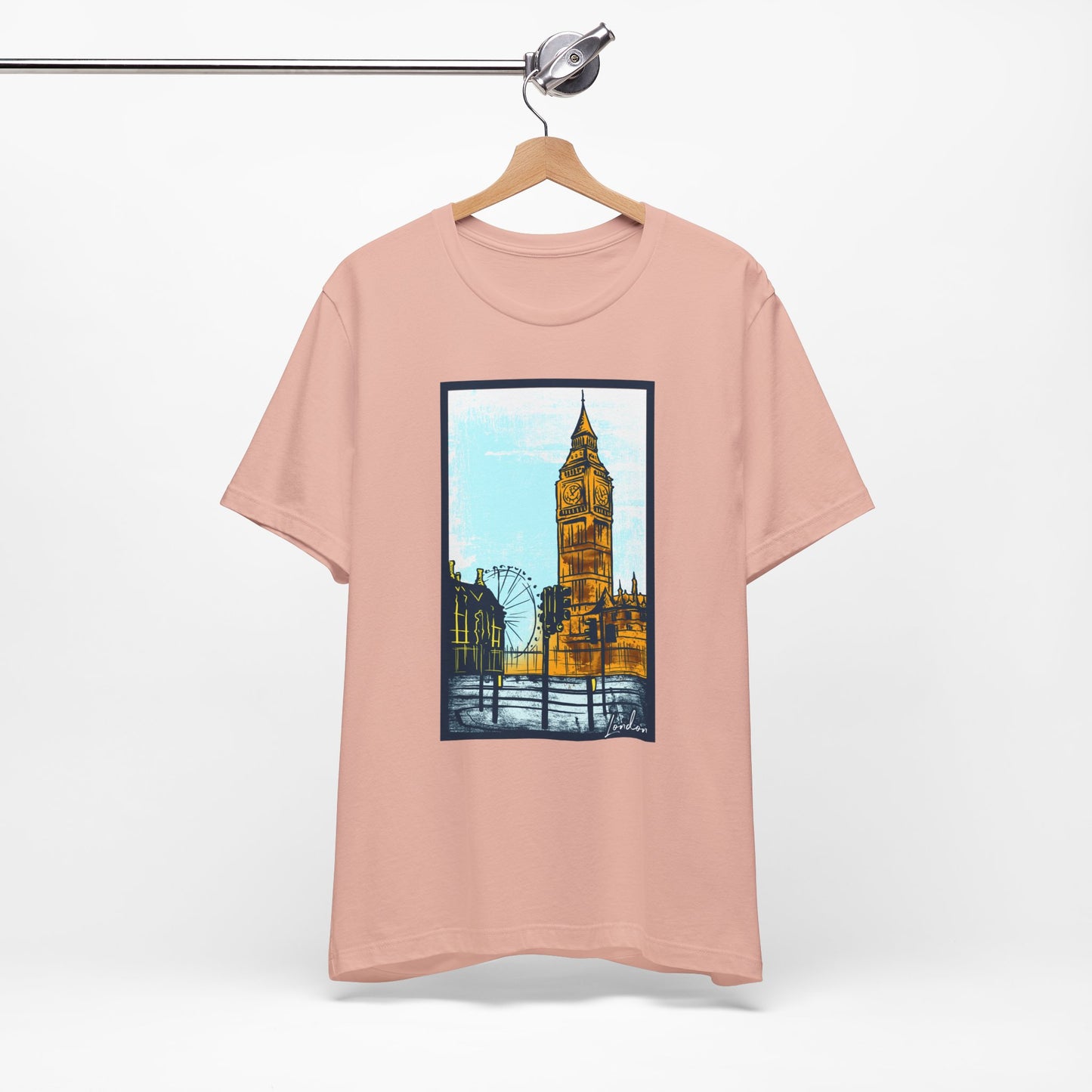 Retro Poster London Graphic Design Tee, London Shirt, Vintage Tees, Art Design T-Shirt, Graphic Tee, Retro Art Shirts