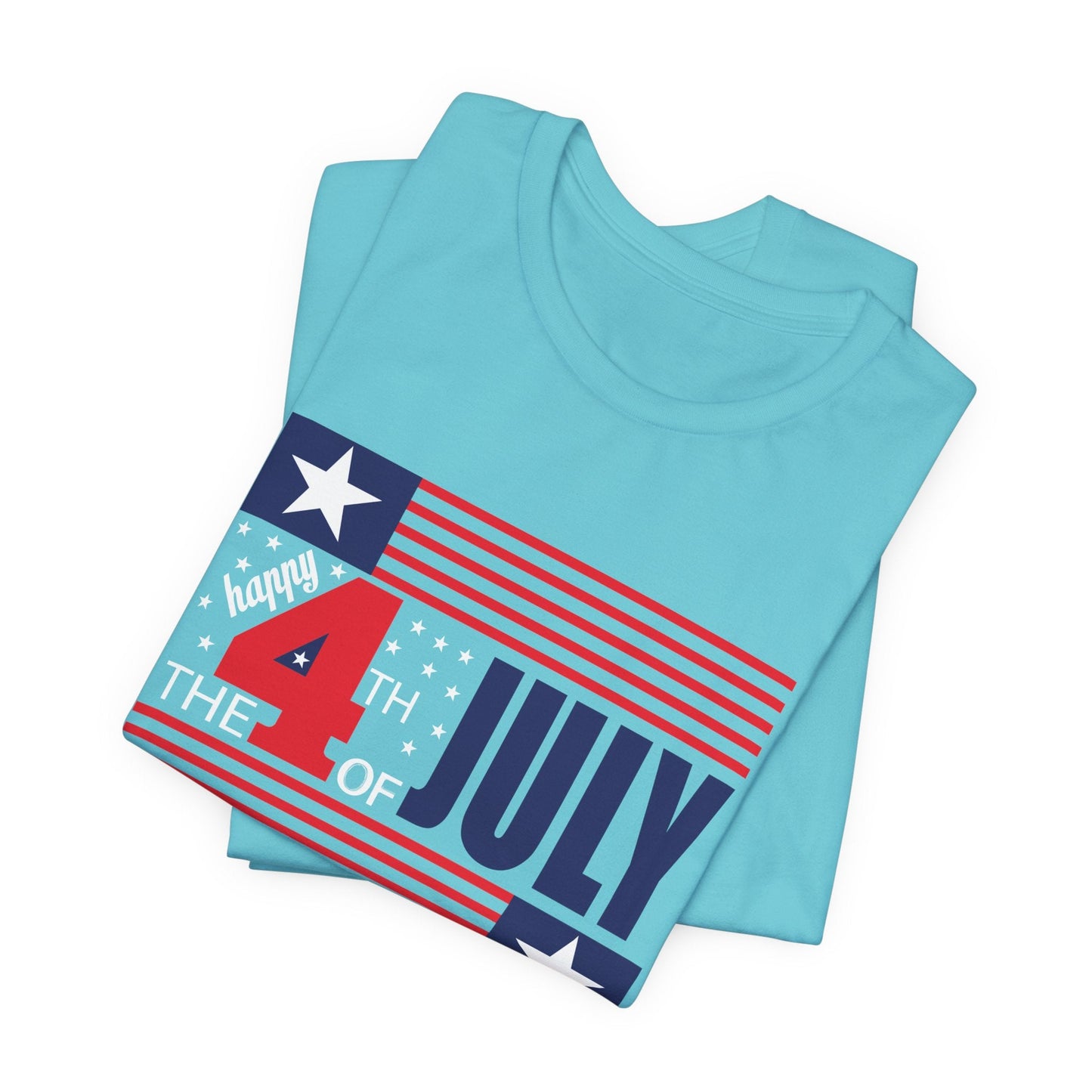 4th of July Flag Independence Day Graphic Unisex Cotton T-Shirt 014