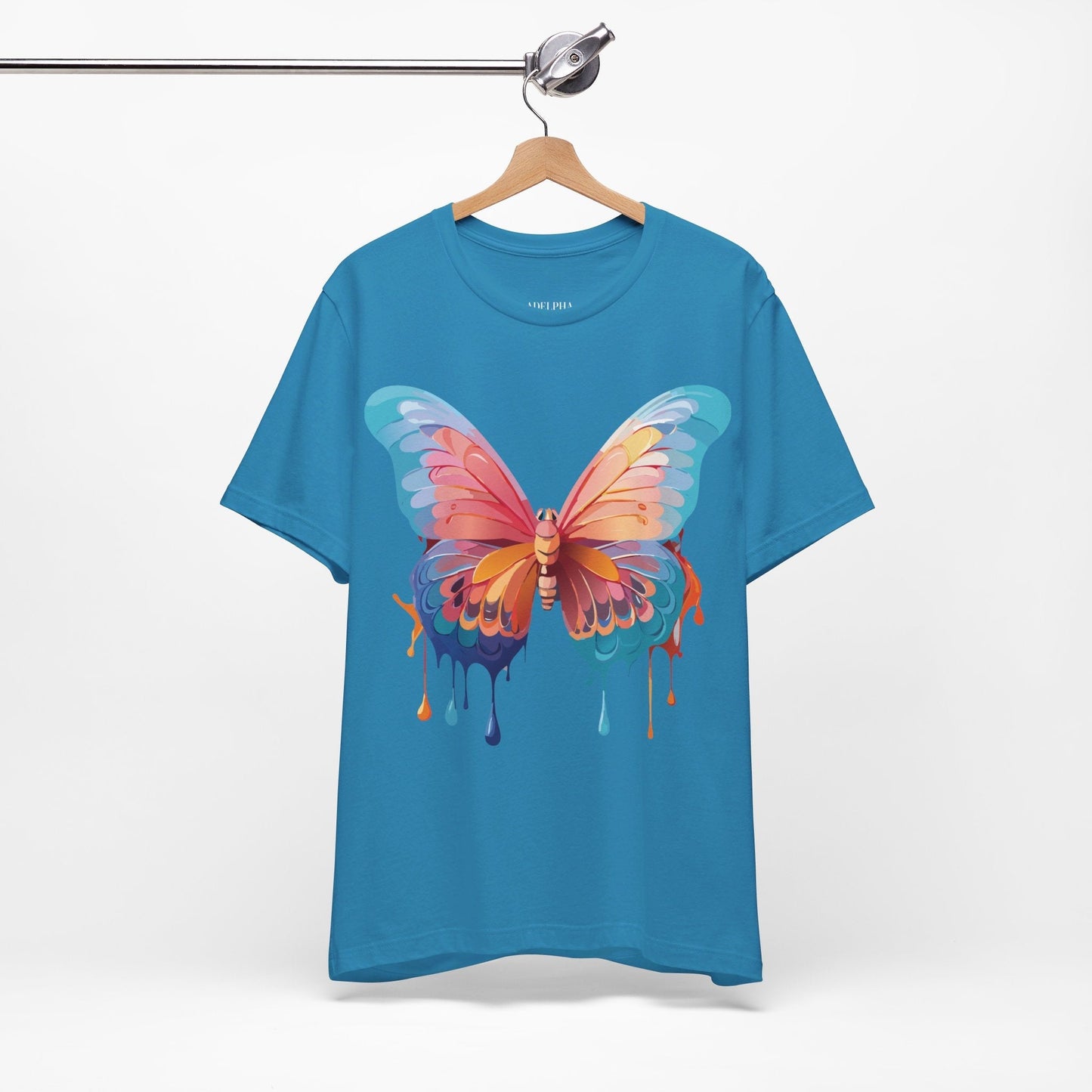 Butterfly Graphic Tee Adelpha Unisex Short Sleeve Design Tee