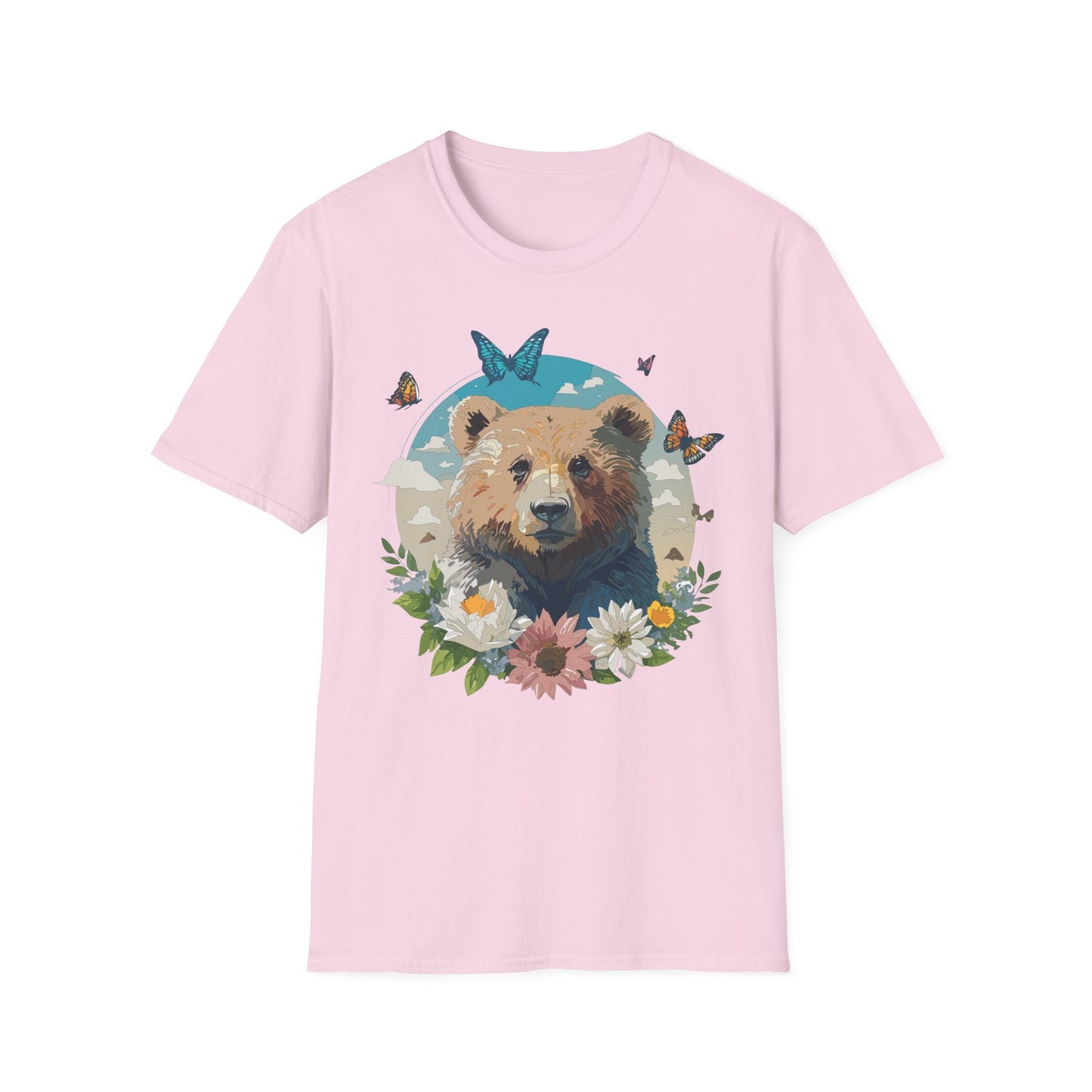 Bear Shirt Teddy Bear Tee Unisex Gildan Softstyle 100 Percent Ring Spun Cotton Tee