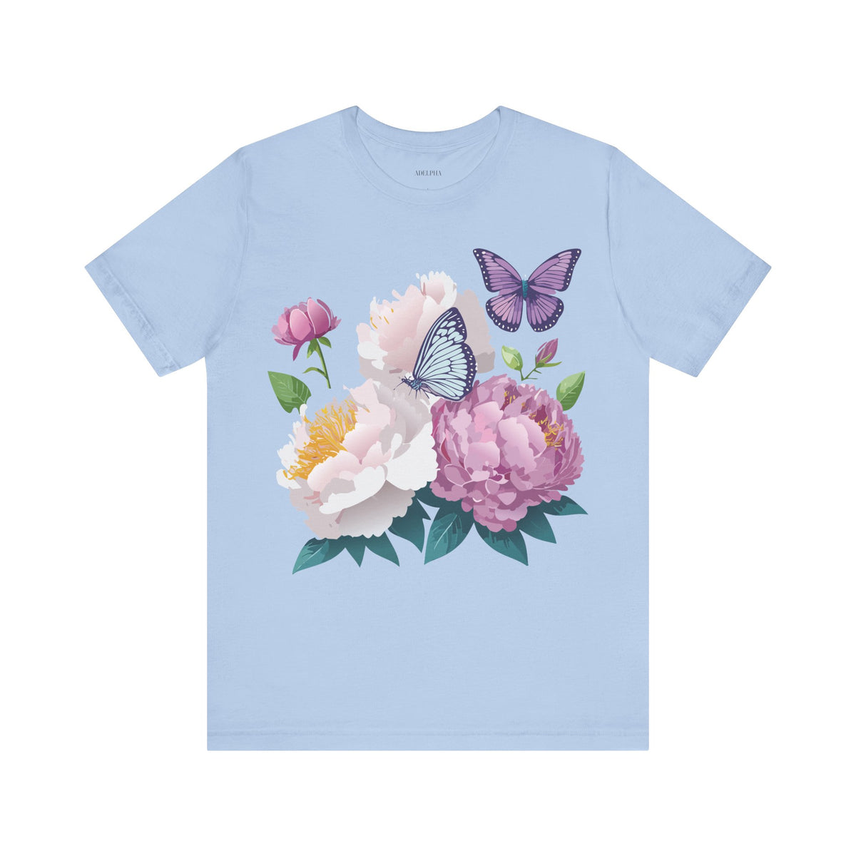 Floral Graphic Tee Shirt - Bella+Canvas Unisex 100 Cotton 32