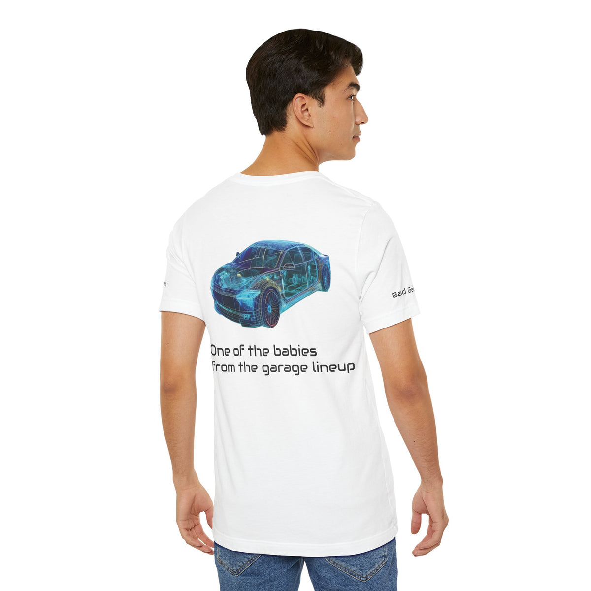 Car Graphic Unisex Cotton Bella+Canvas Tee with Art Design b15