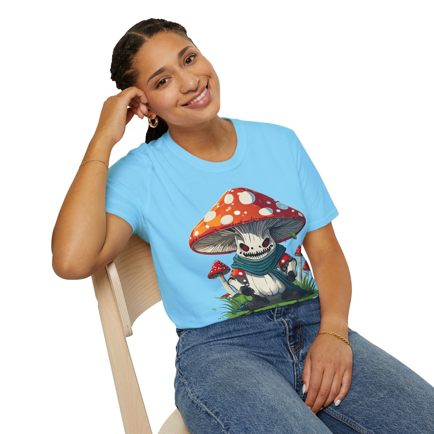 Unisex Mashroom T Shirt Funny Fungus Inspired Design Gildan Softstyle 64000 Tee Shirt