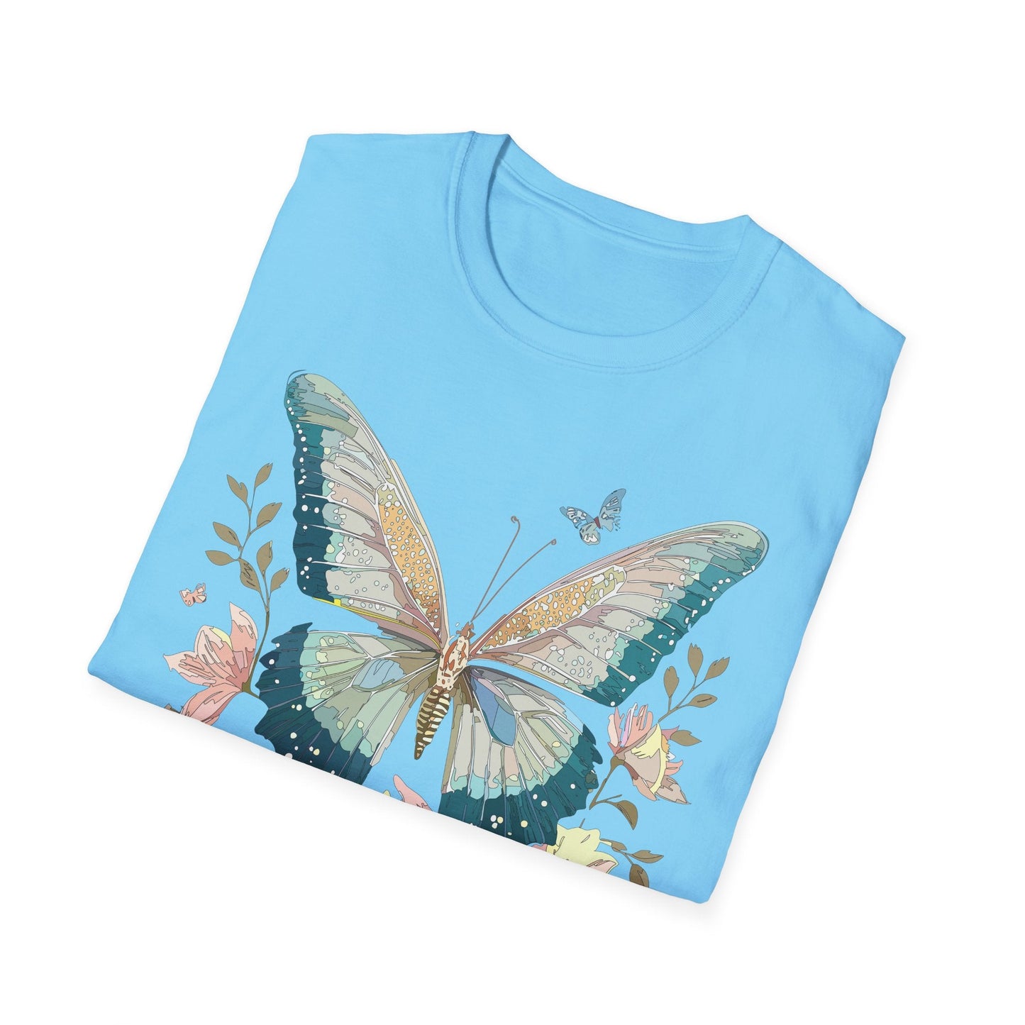 Butterfly T Shirt Unisex Softstyle Short Sleeve Gildan 64000 Monarch Inspired Shirt