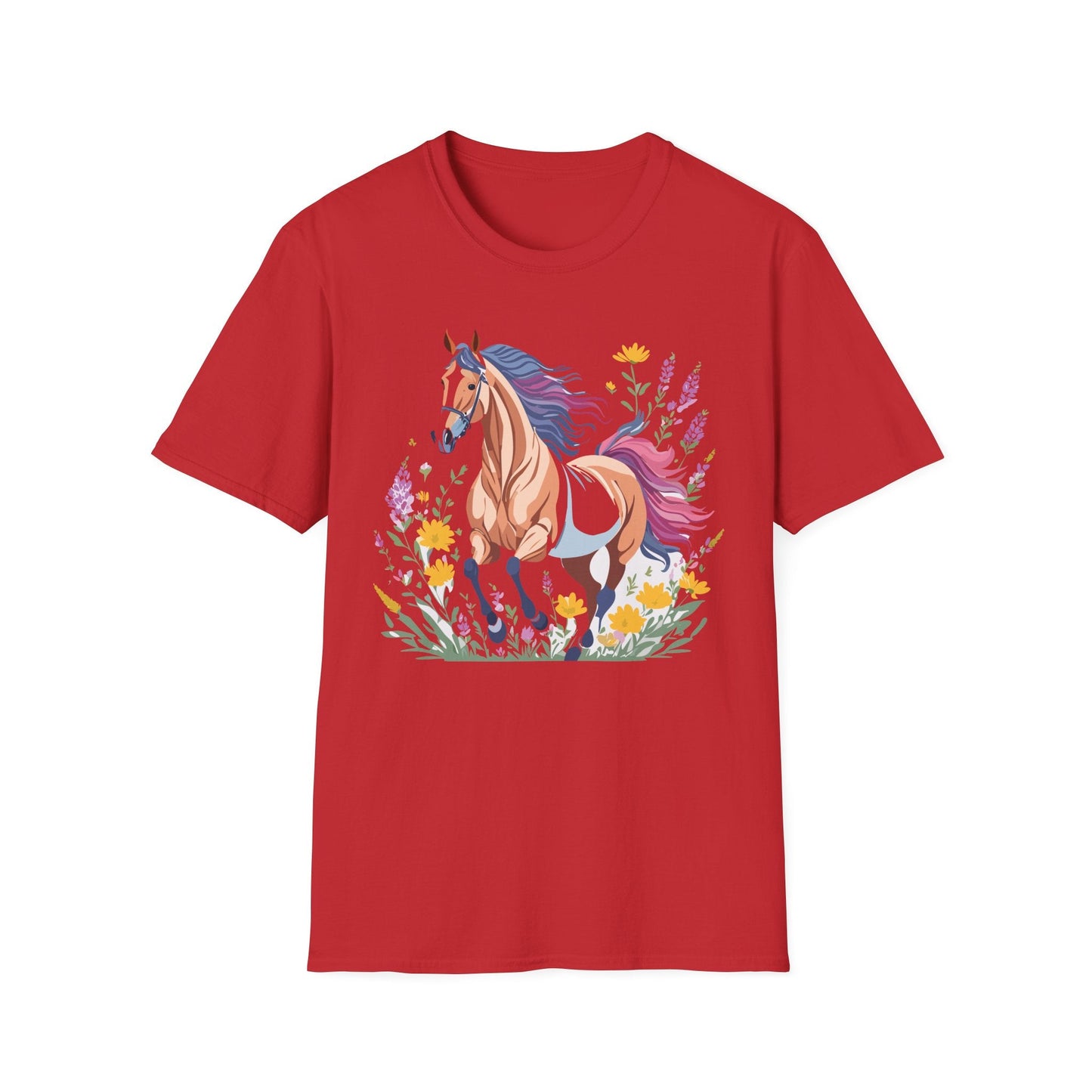 Horse Shirt Unisex Softstyle 64000 Cotton Tee Gildan 100 Percent Ring Spun