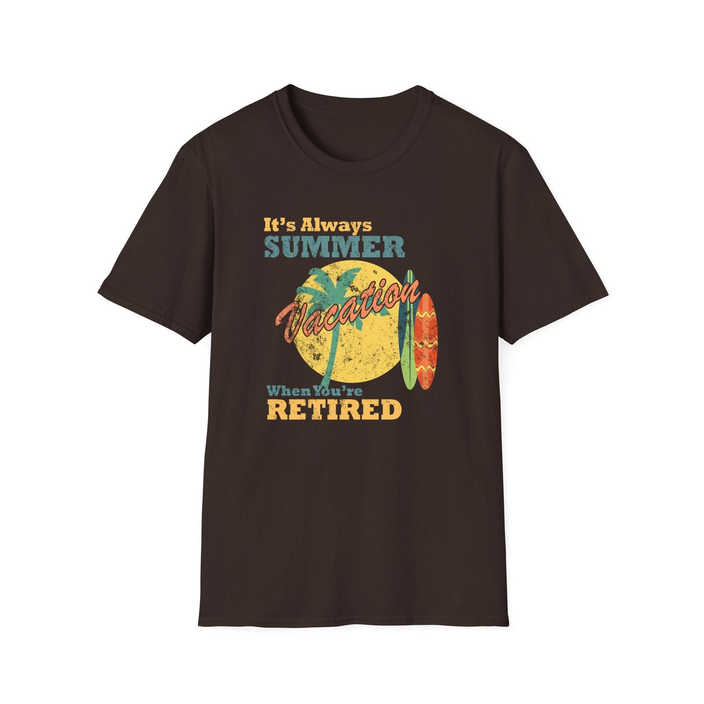 Summer Unisex T Shirt With Art Design Gildan Softstyle 64000 100 Percent Cotton Tee