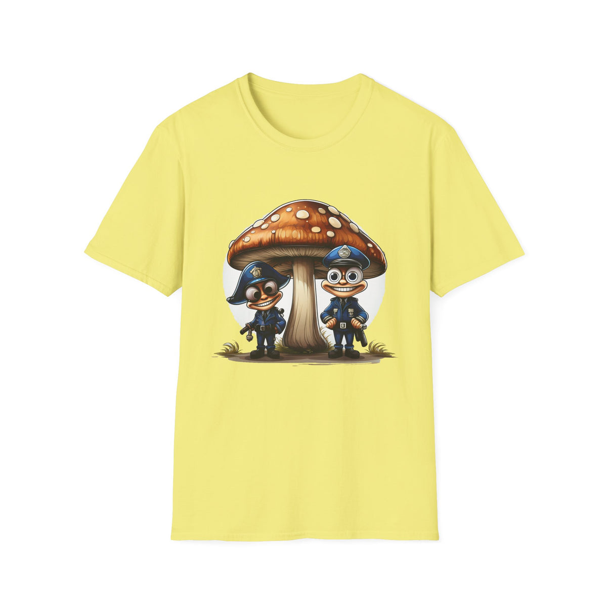 Funny Mashroom Cartoon  Graphic Tee Gildan Unisex 100 Cotton Tee Shirt c16