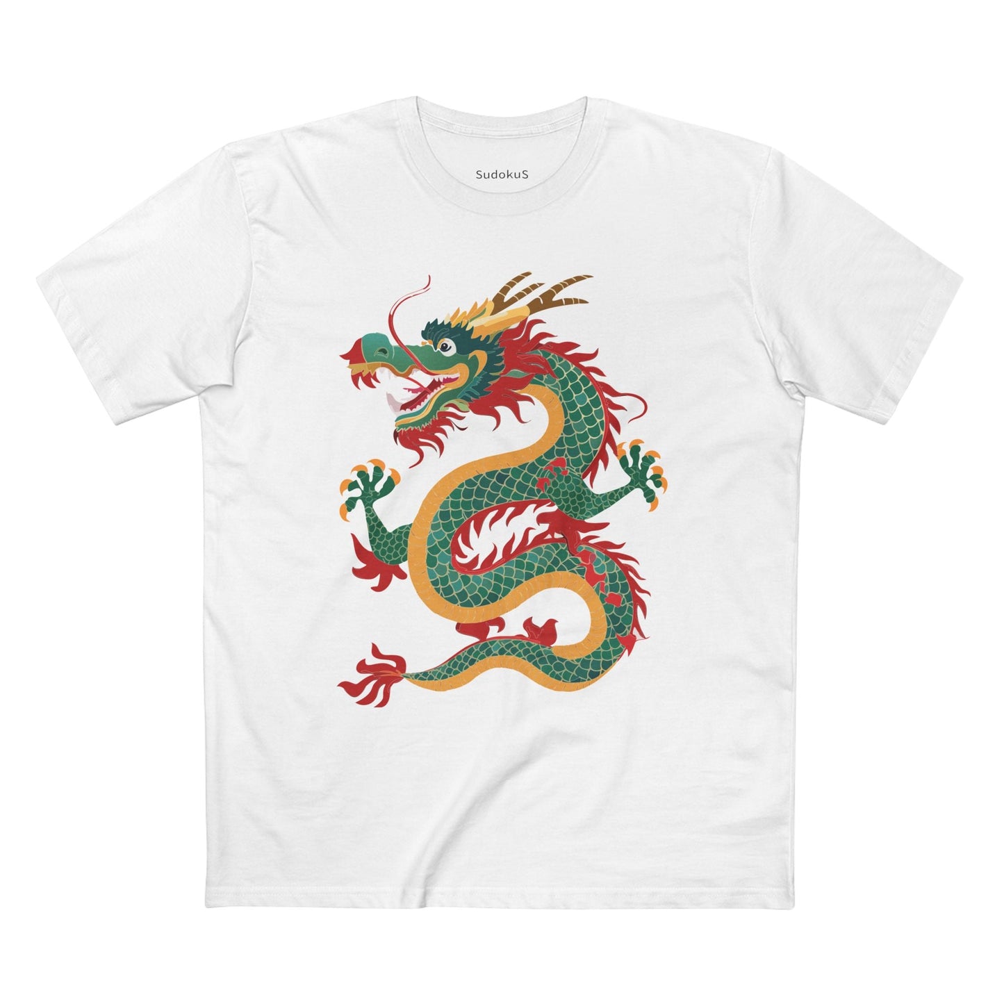 Dragon Graphic Unisex 100 Cotton Staple Tee 13