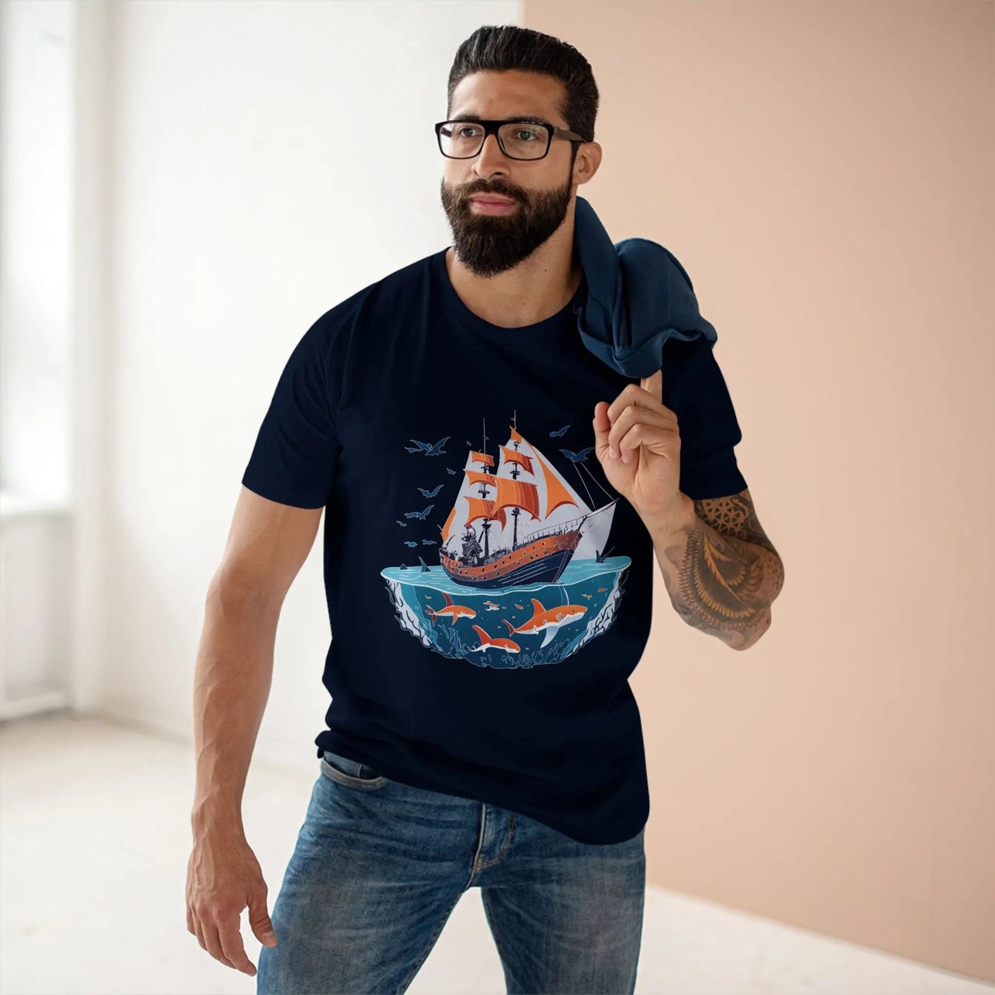 Ocean Coast Graphic Unisex 100 Cotton Staple Tee 24