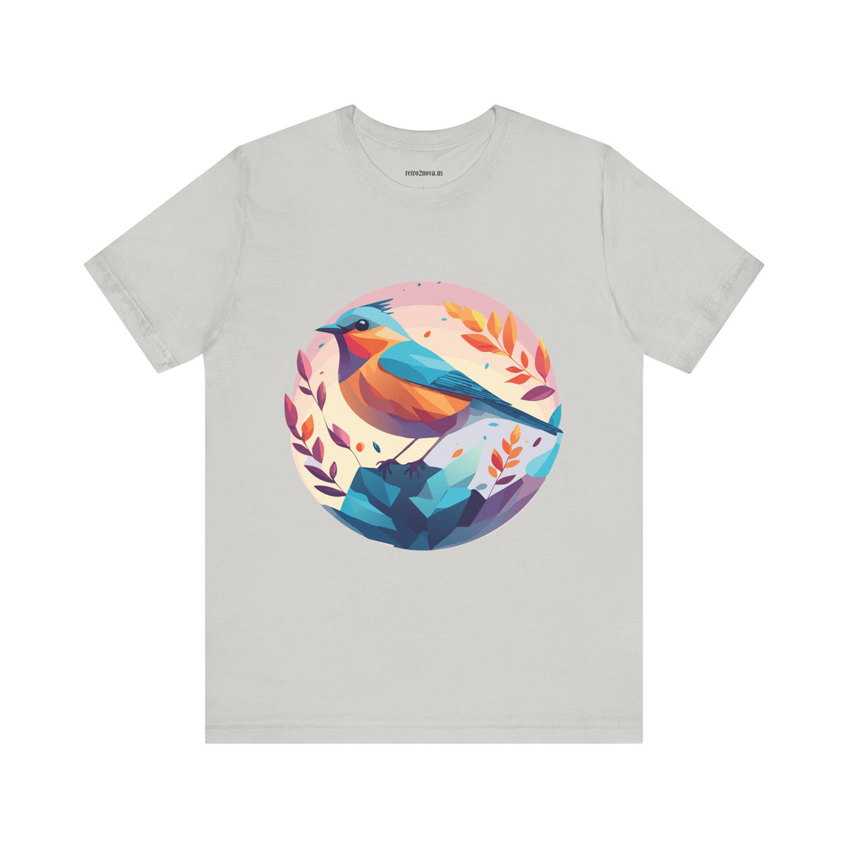 Bird Graphic Unisex Cotton Bella+Canvas Tee with Animal Design ab5