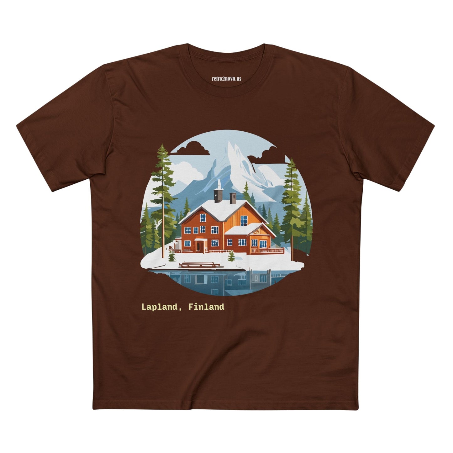 Lapland Travel Shirt TT 58 Unisex Premium Cotton Tee With Original Art Design From Retro2Nova