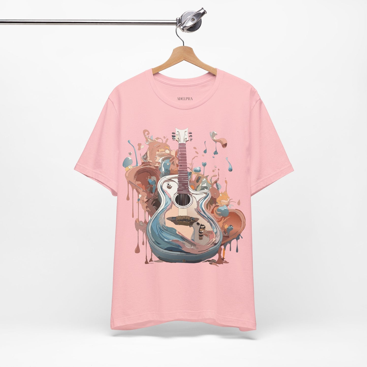 Music Graphic Unisex 100 Cotton Vintage Art with Musical Elements Tee 56