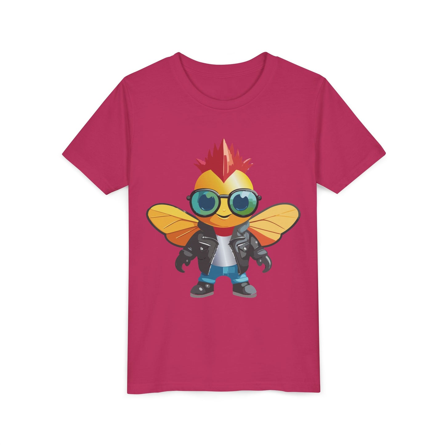 Cool Cartoon Fly Youth Short Sleeve Tee - Fun Graphic T-Shirt for Kids (9-14)