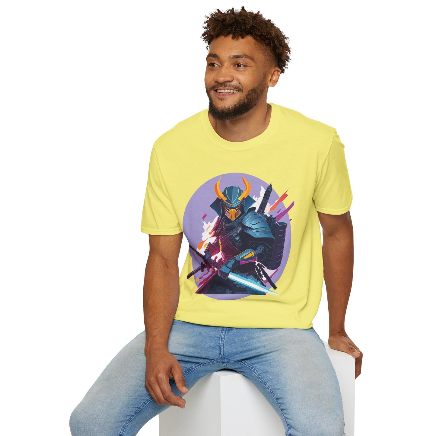 Samurai Shirt Unisex Softstyle Tee 100 Percent Ring Spun Cotton Comfortable Everyday Wear