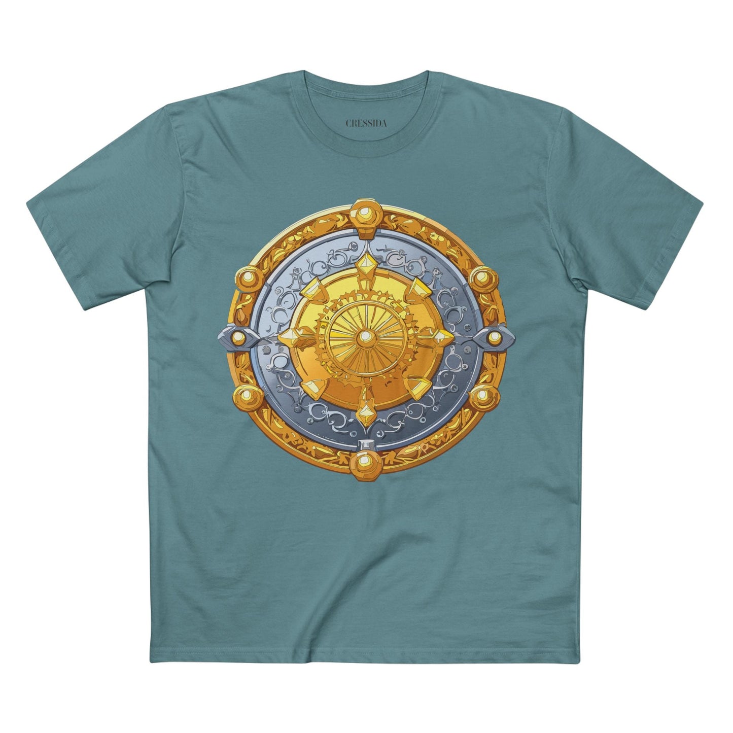 Antique Gold Coin Graphic Design T-Shirt Unisex 100 Cotton With Golden Print Artwork Tee 6