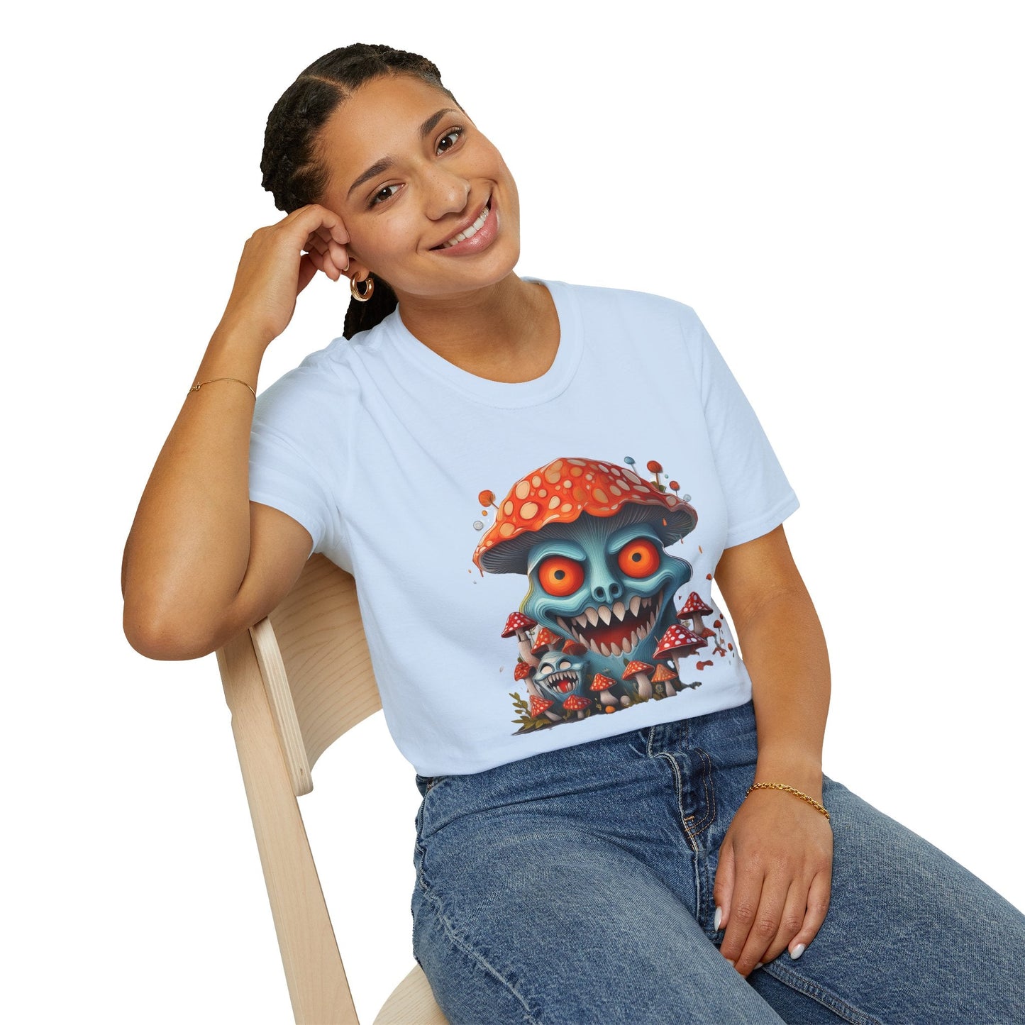 Mashroom Tee Shirt Unisex Softstyle Gildan 64000 Short Sleeve Tee With Funny Mashroom Fungus