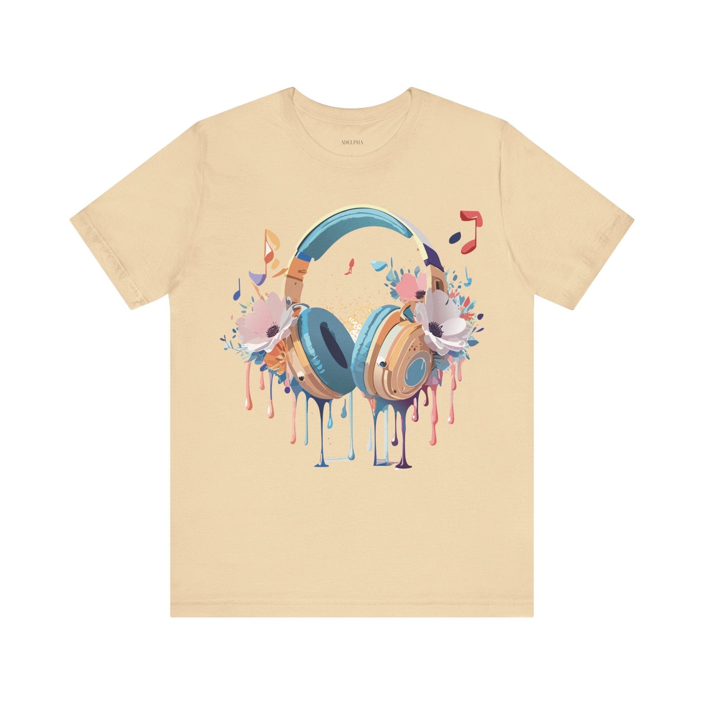 Adelpha Graphic Unisex Music T Shirt With Vintage Inspired Artwork Short Sleeve Tee