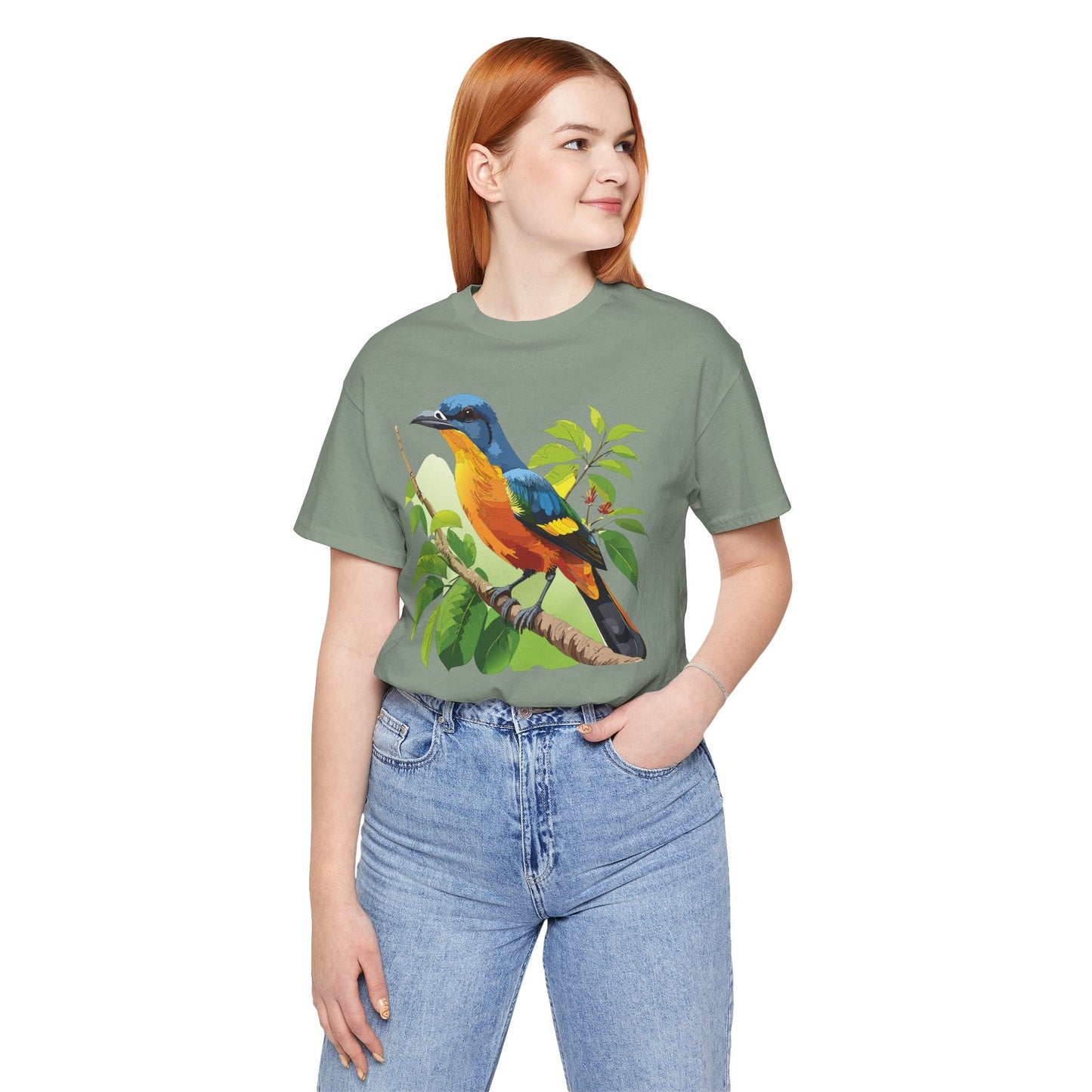 Unisex Animal Design Tee Shirt With Wildlife Graphics For Casual Everyday Wear And Comfort