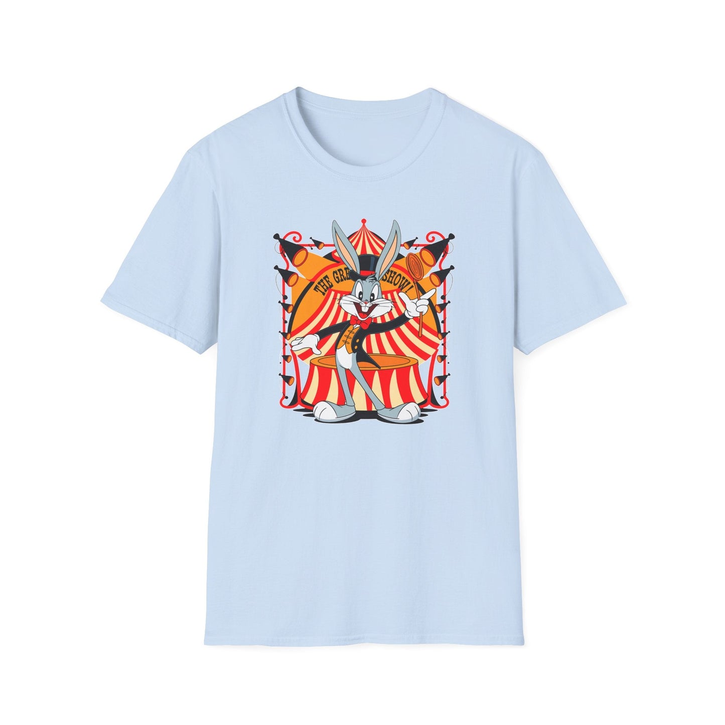 Bugs Bunny Unisex Shirt Gildan Softstyle Tee Cartoon Graphic Design 100 Percent Cotton