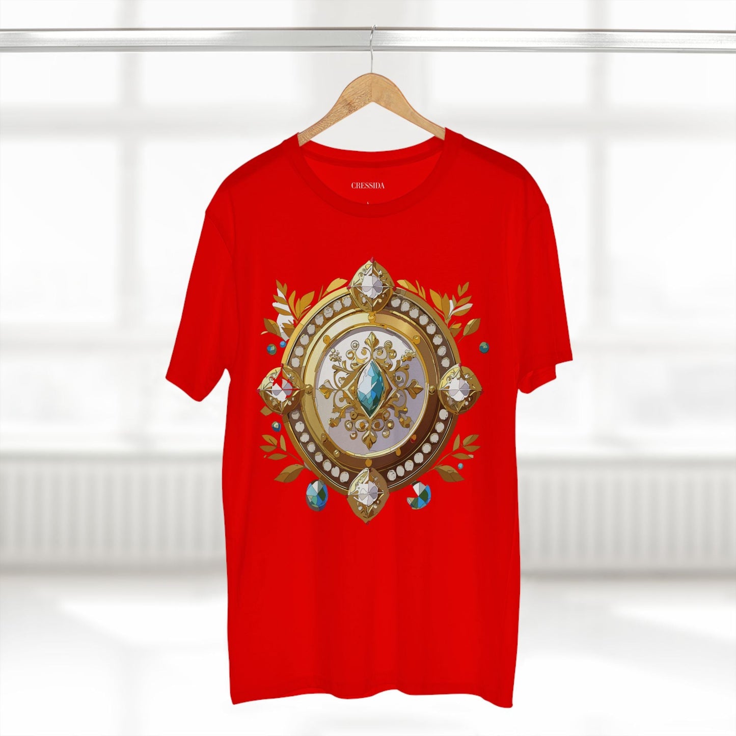 Medallion Graphic T-Shirt Unisex 100 Cotton With Gold Art Design Medal Tee 12