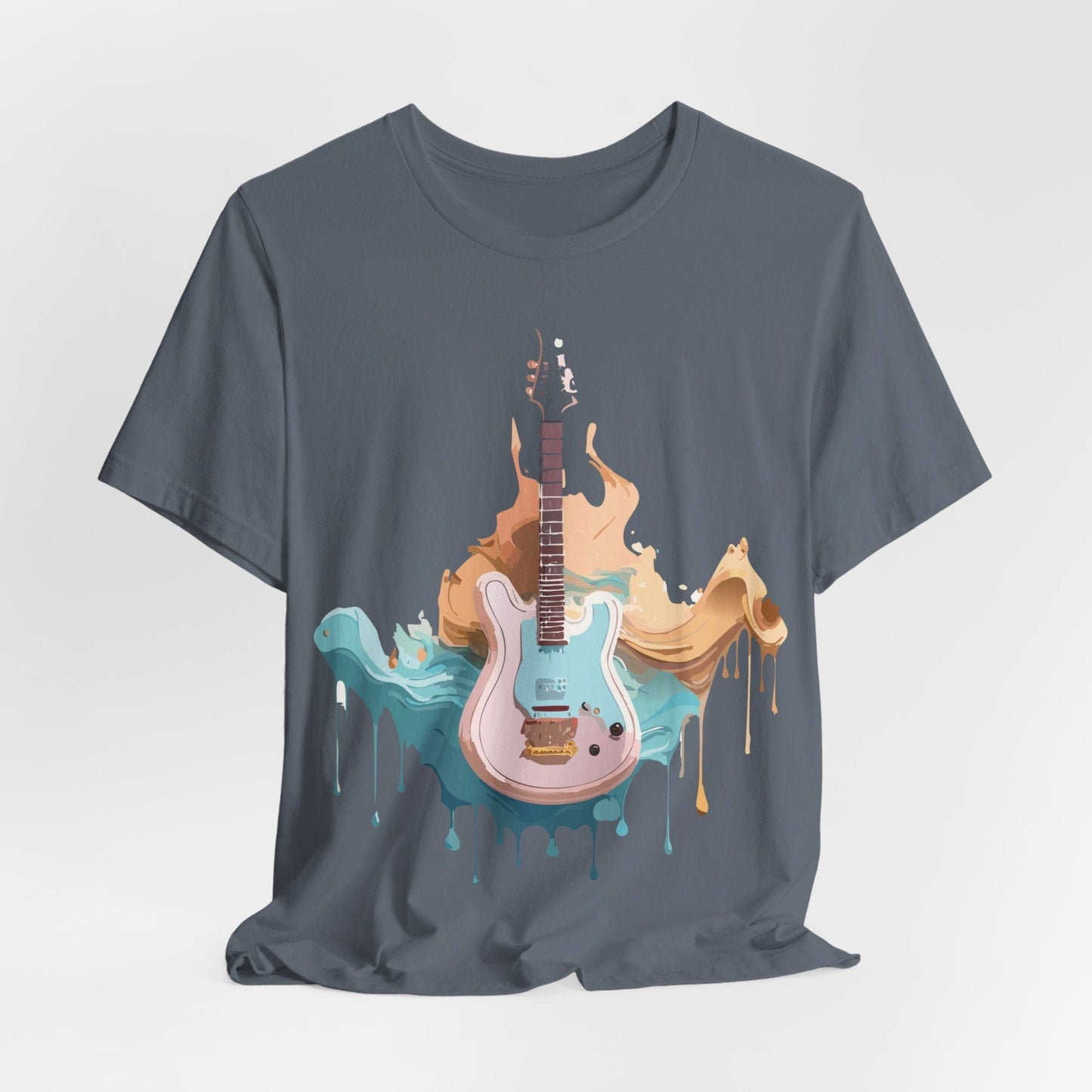 Music Graphic Unisex 100 Cotton Vintage Art with Musical Elements Tee 51