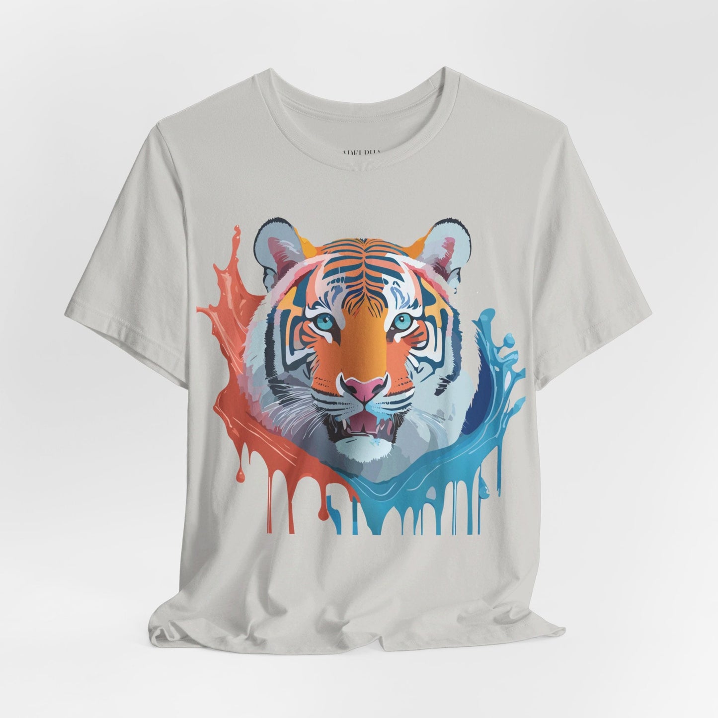Tiger Graphic Unisex 100 Cotton Vintage Art with Animal Tee 22