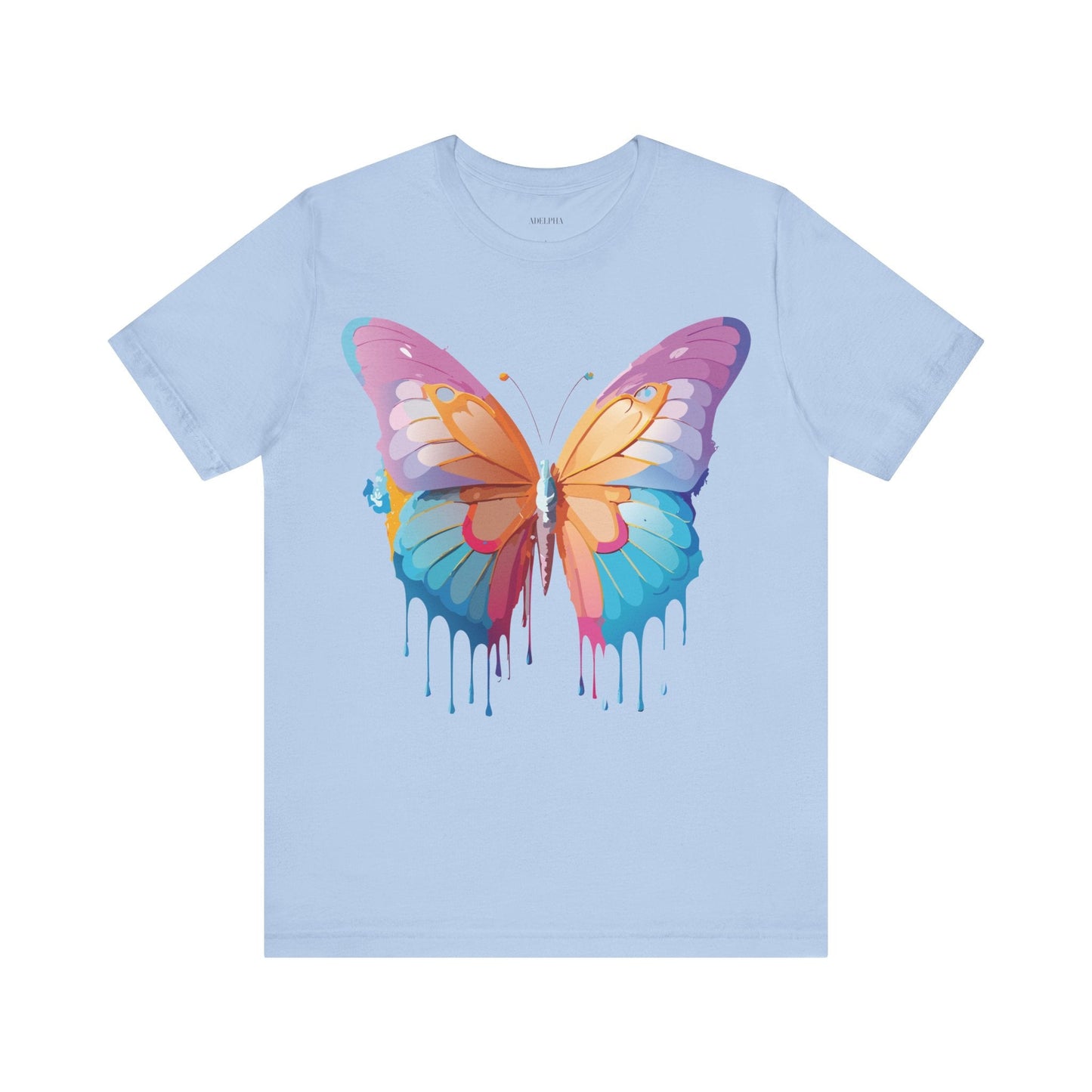 Butterfly Graphic Unisex 100 Cotton Lightweight Vintage Design Jersey Tee 91