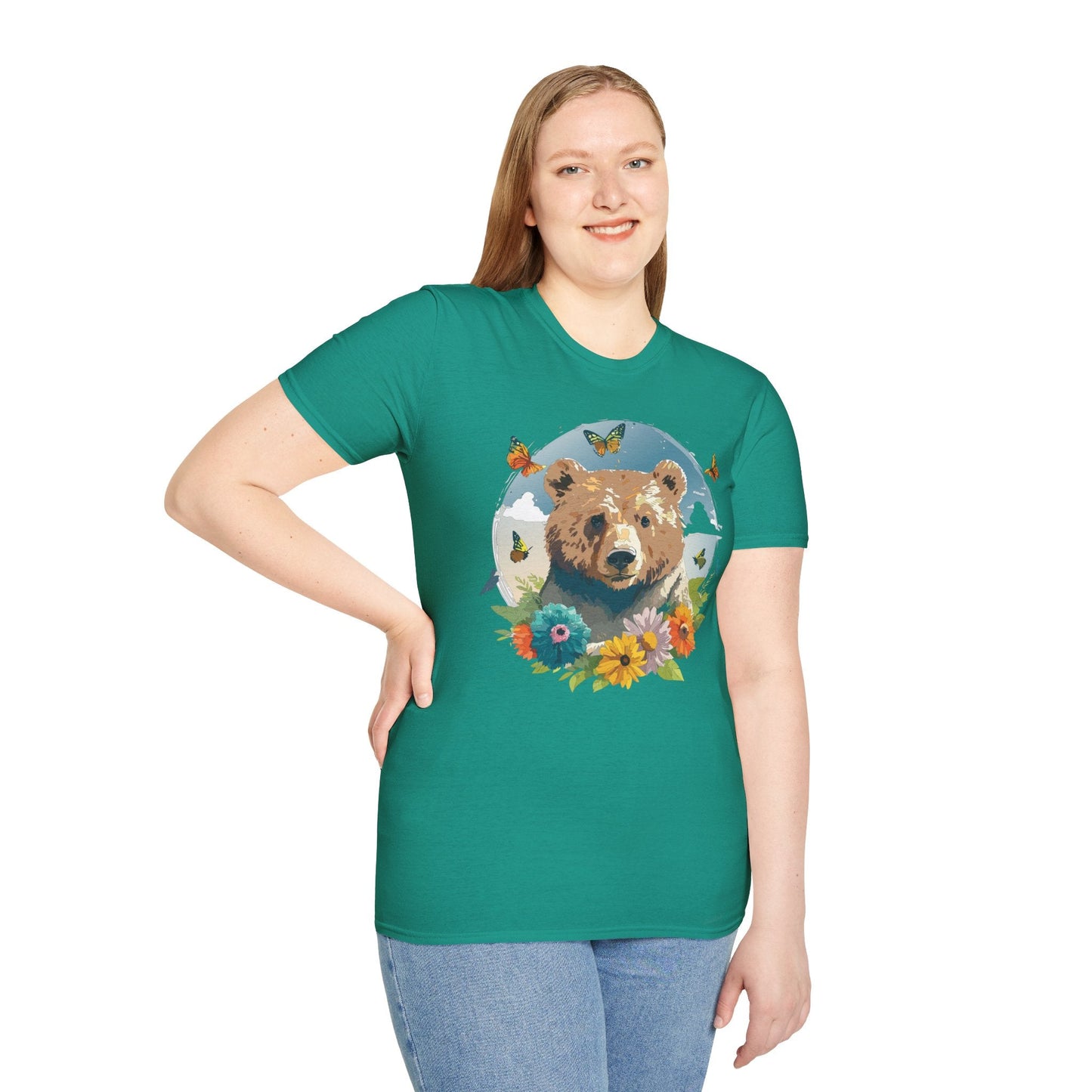 Bear T Shirt Unisex Teddy Bear Tee Softstyle 64000 Ring Spun Cotton Tee Lightweight Breathable