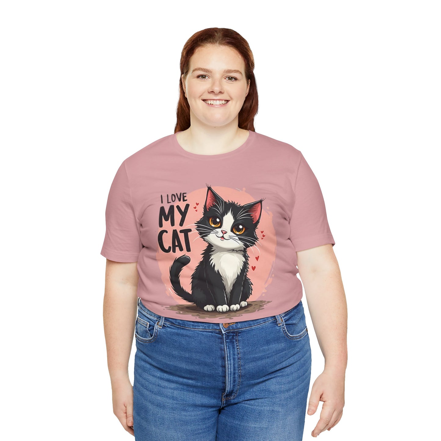 I Love My Cat Shirt, Cat Tee Shirt, Funny Kitty T-Shirt, Kitty Top, Animal Tees, Funny Animal T-Shirt, Graphic Tee
