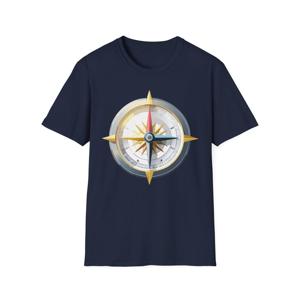 Nautical Compass Graphic T-Shirt | Adventure Graphic Design Unisex 100 Cotton Gildan T-Shirt
