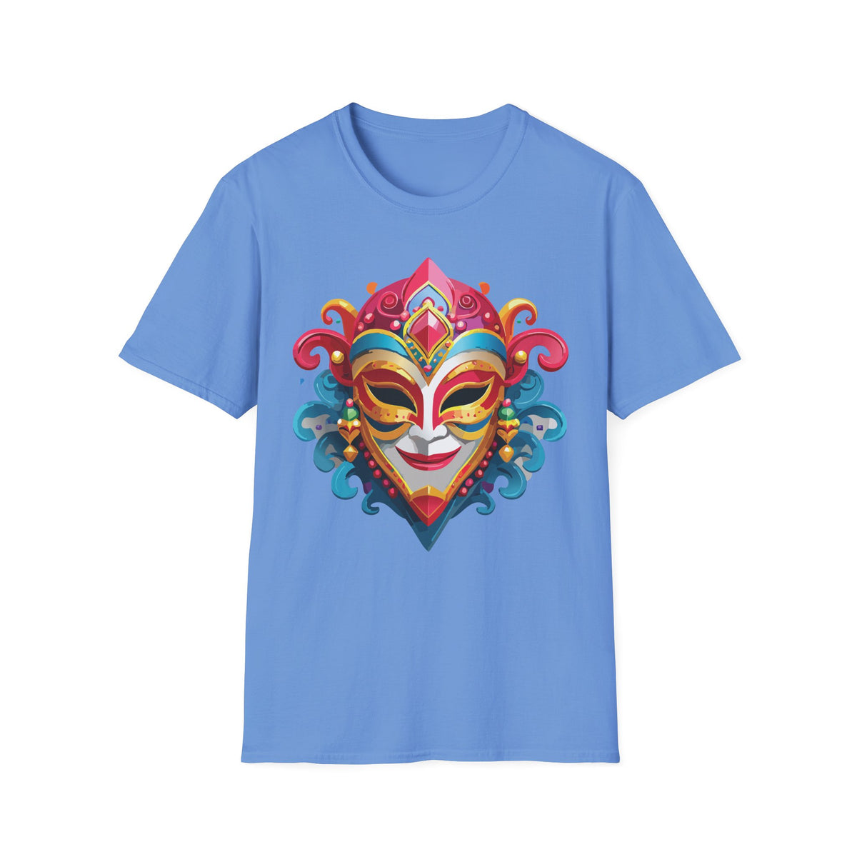 Mask Masquerade Carnival Graphic Tee Gildan Unisex 100 Cotton Tee Shirt m26