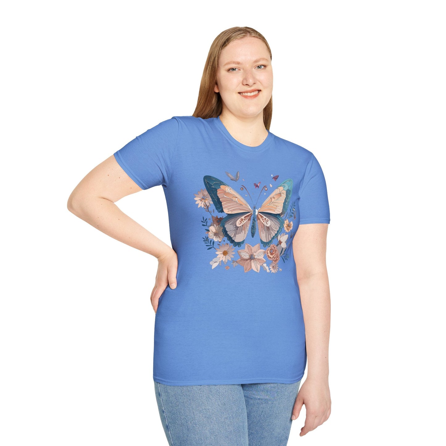 Monarch Butterfly T Shirt Unisex Softstyle Gildan 64000 Tee Lightweight Comfort Fit